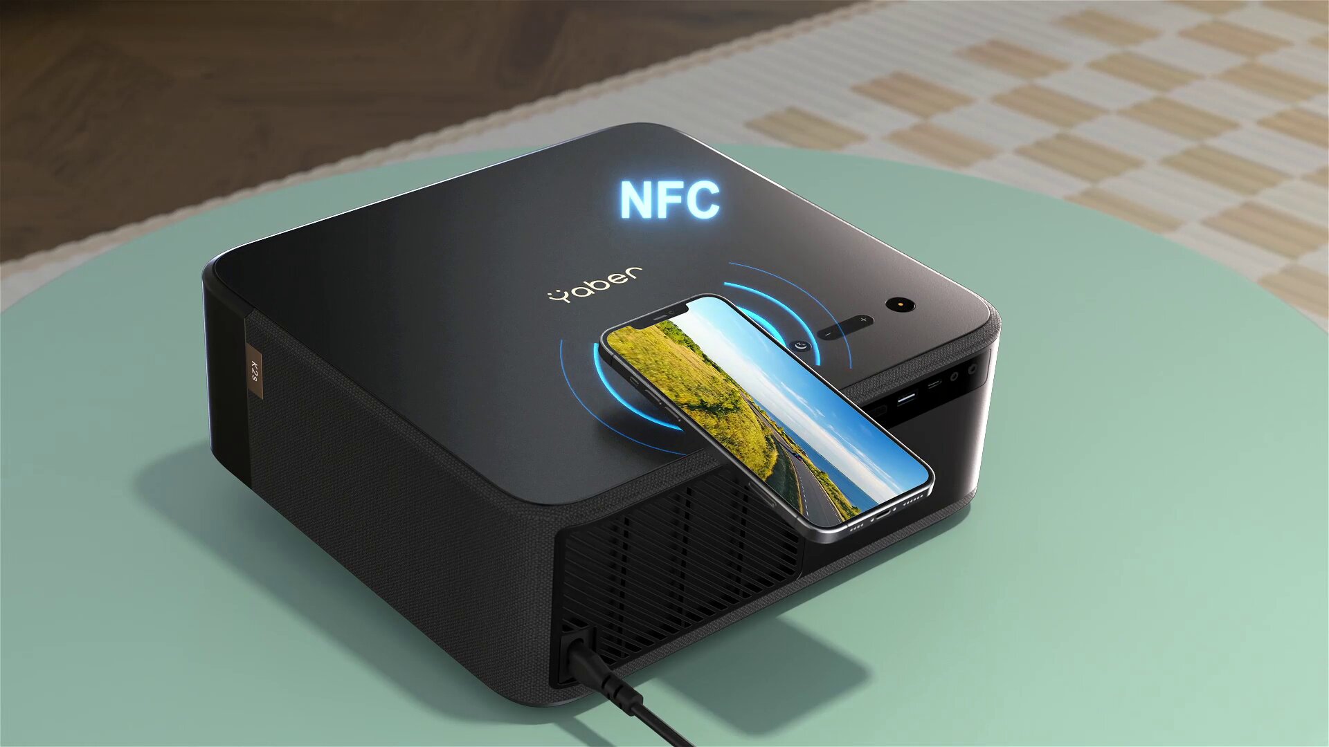 Proyector 4K【Sound by JBL/Google TV/Dolby Audio】 YABER K2s WiFi6
