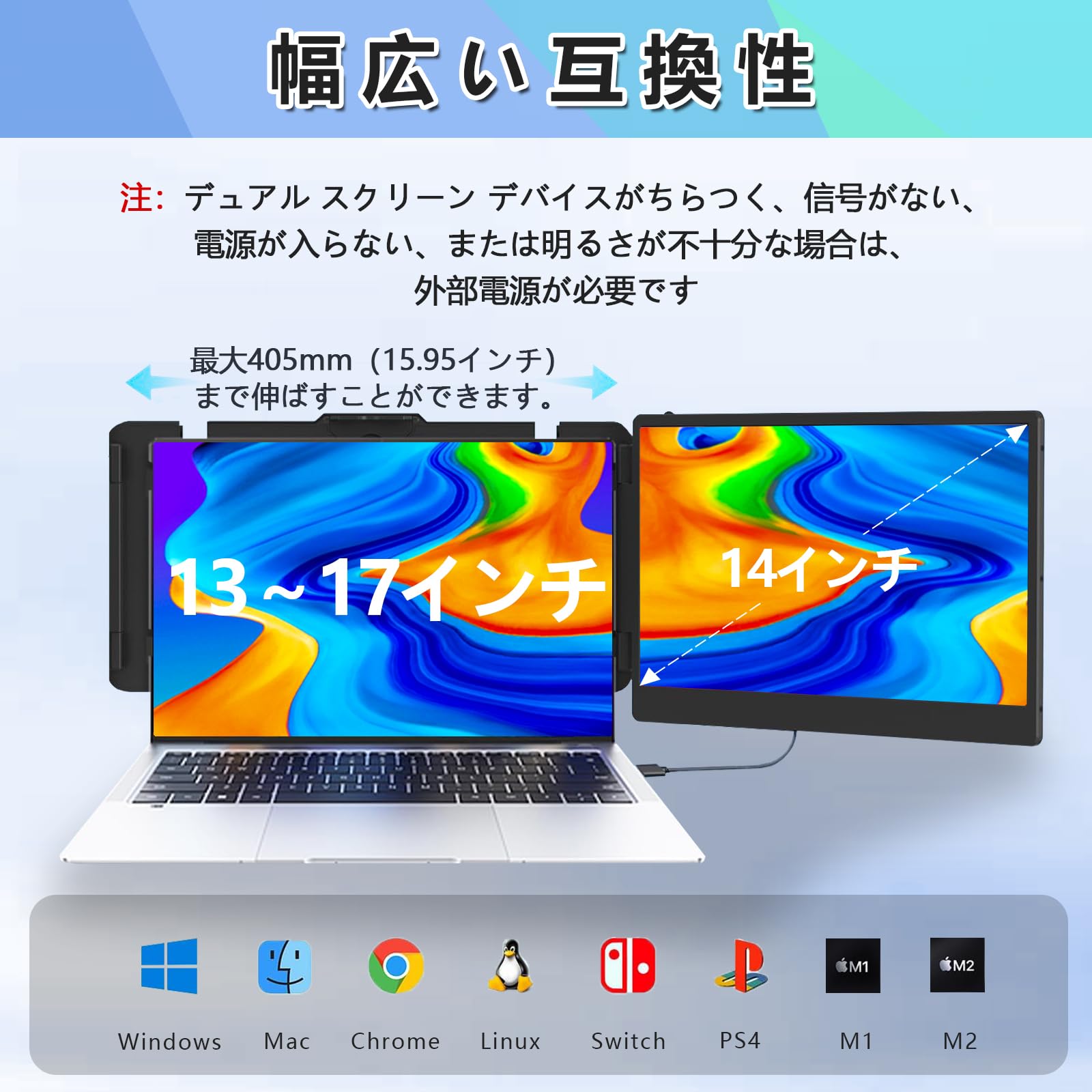 Amazon.co.jp: AnT モバイルモニター 14インチ ポータブル