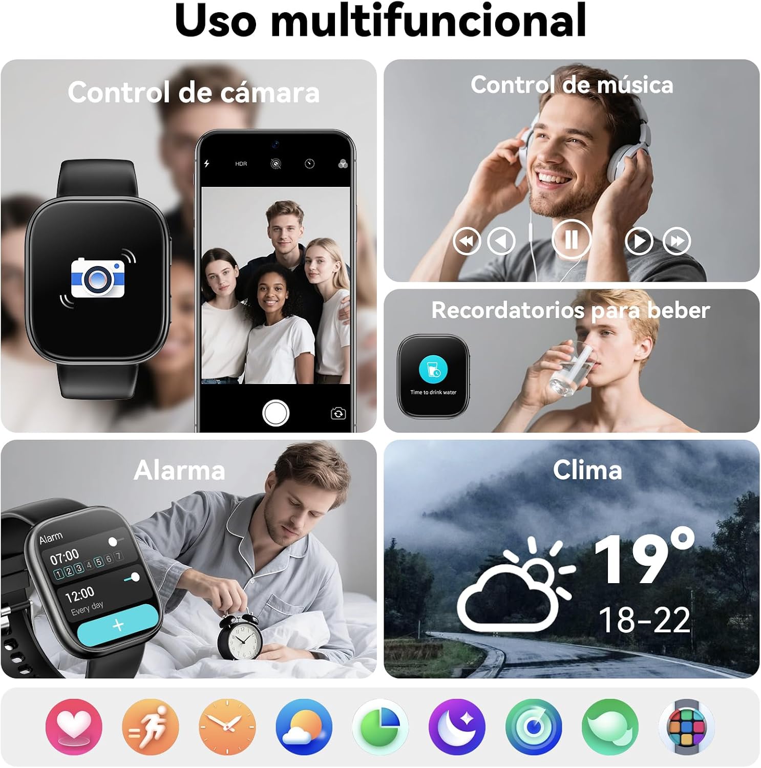 An overview of the smartwatch's innovative features and performance improvements, including DIY watch faces, 100 sports modes, and health monitoring.