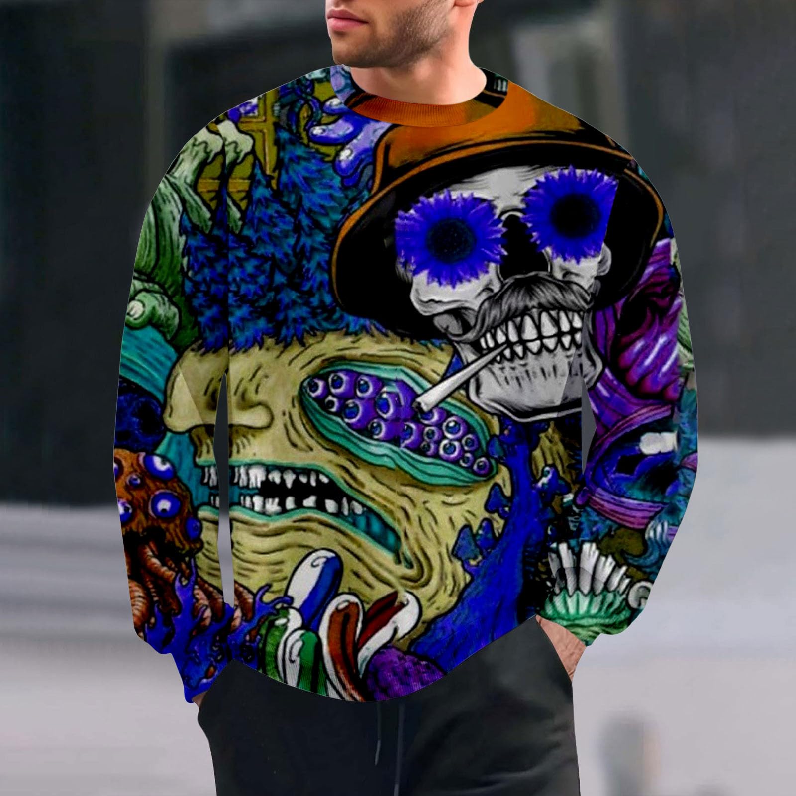 Chaqueta Verano Hombre Camiseta Informal De Manga Larga con Cuello, Holgada Y Moderna, Color Liso, para Sudadera Granate Mangas El Sol Ropa Anti Calor Gym Pijama Parejas Men's Clothing