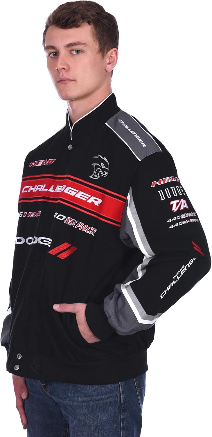 JH DESIGN GROUP Men's Dodge Challenger Embroidered Cotton Twill Jacket