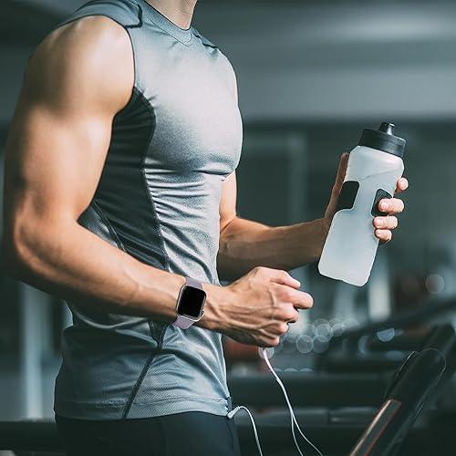 Miniatura 7 de Compatible con Apple Watch Band 1.614 in 1.575 in 1.496 in 1.929 in 1.772 in 1.732 in 1.654 in, correa deportiva de silicona suave con cierre