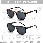 ZENOTTIC Polarized Sunglasses for Women Men: Retro Shades Round | Square Frame UV Protection 2 Pack