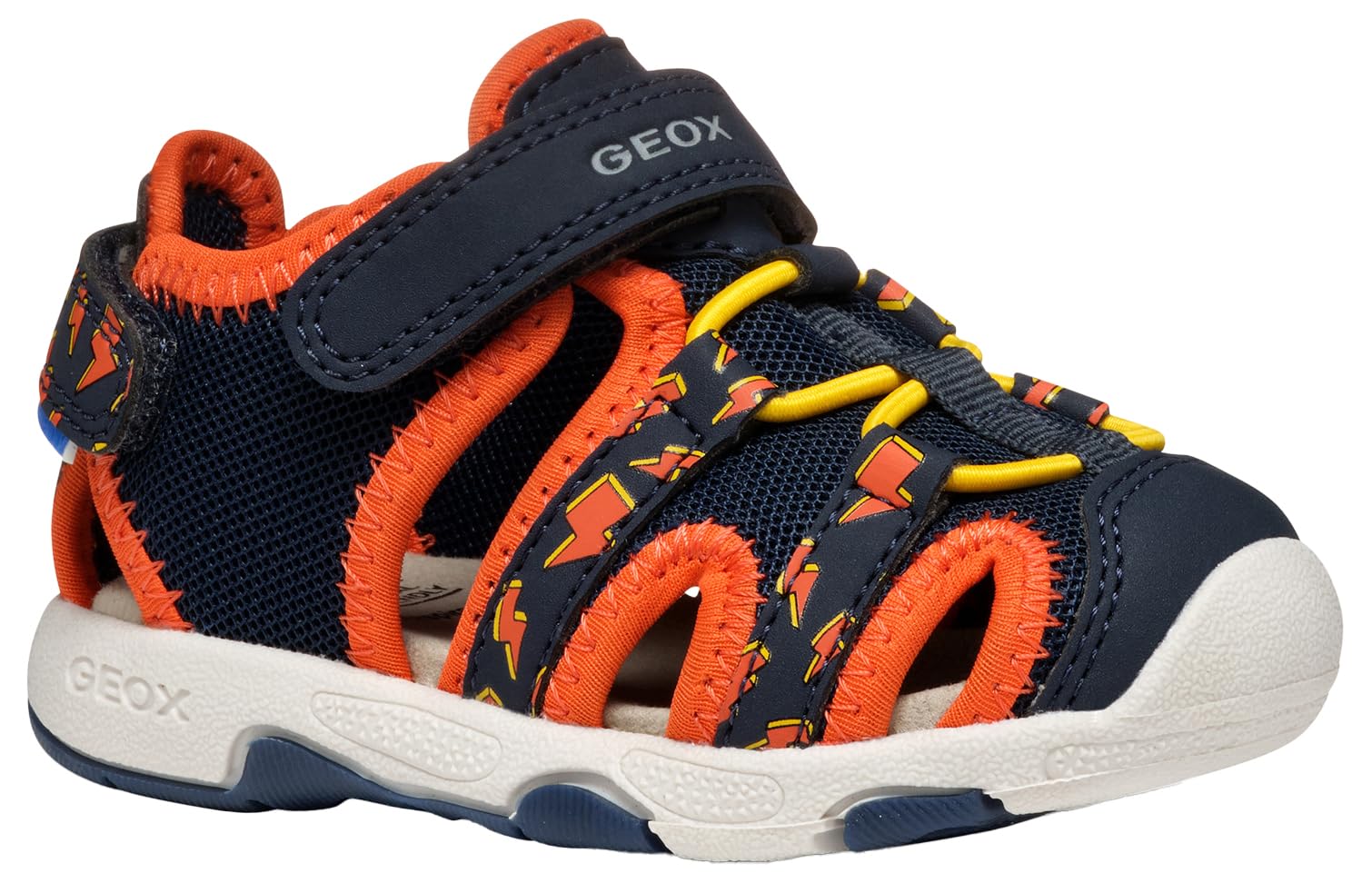 GEOX Sandal Multy   Toddler Boy Navy/orange, Size: 27