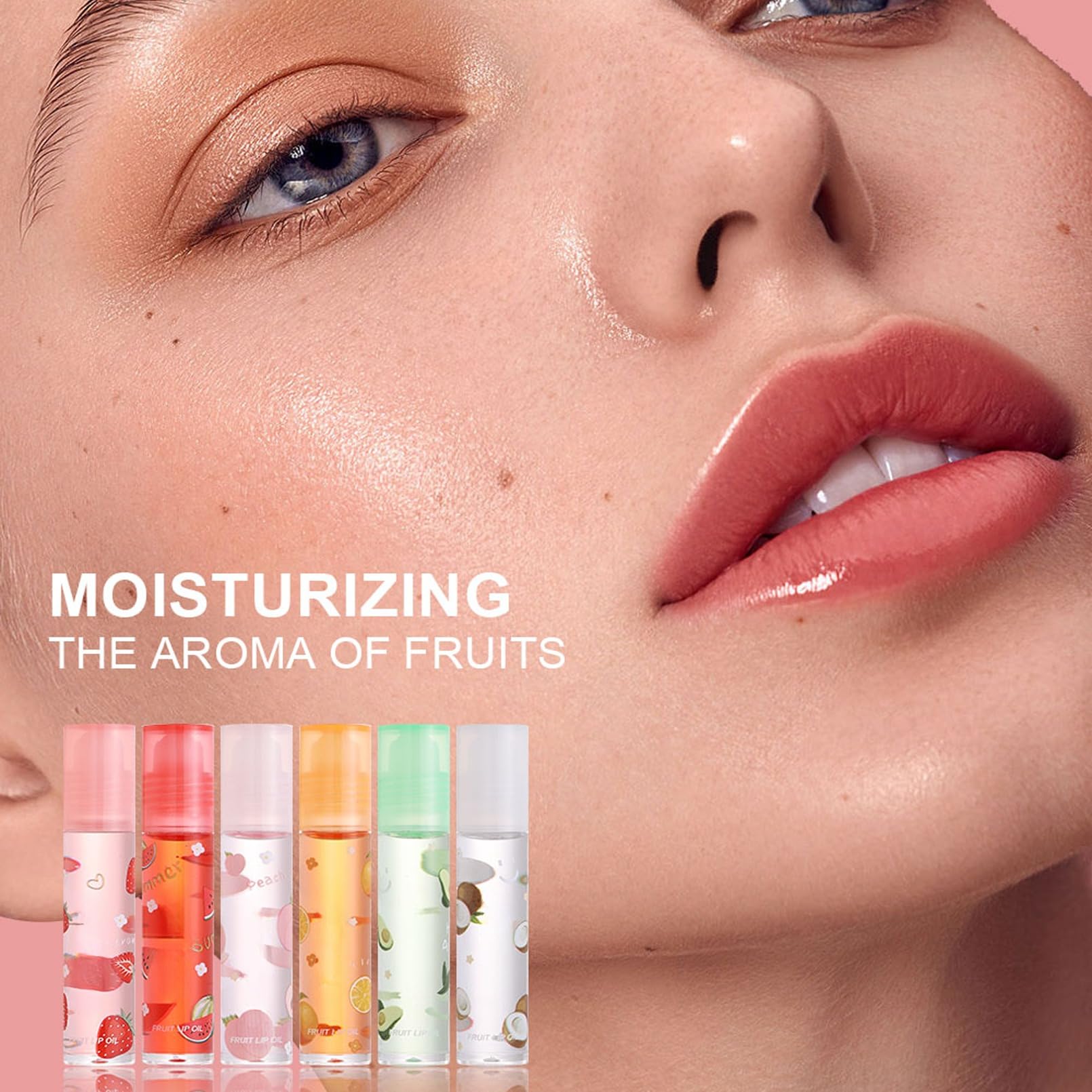 EOGRFW 6 Pcs Hydrating Lip Oil Set,Shimmer Lip Gloss,Moisturizing Lip Balm,Fruit-Flavored Plumping Lip Oil,Long Lasting Lip Care Kit for Women and Girls - Image 2