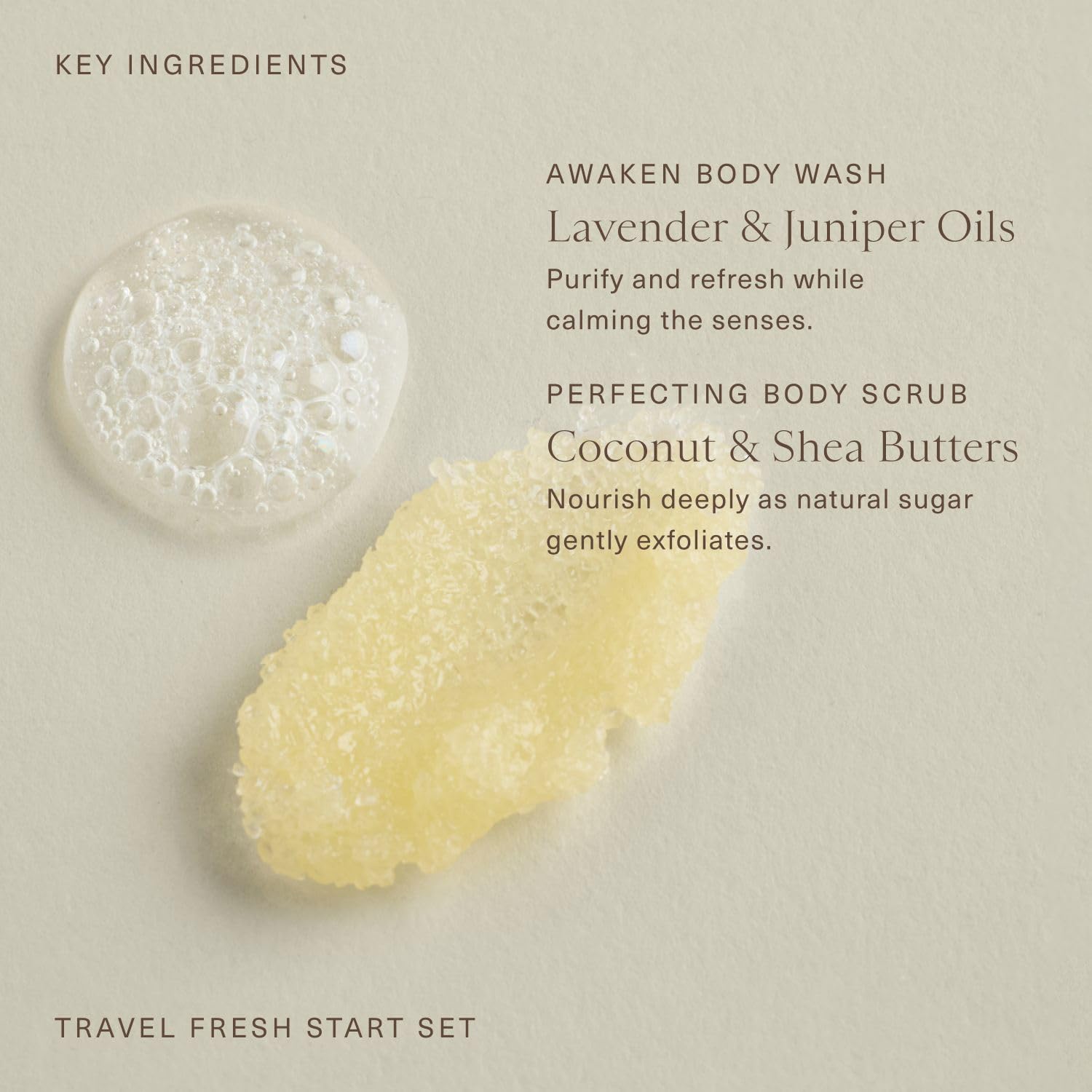 Oak Essentials Travel Fresh Start Set | TSA-Friendly Awaken Body Wash & Perfecting Body Scrub | Clean Shower Duo for Smooth, Refreshed Skin - Image 4