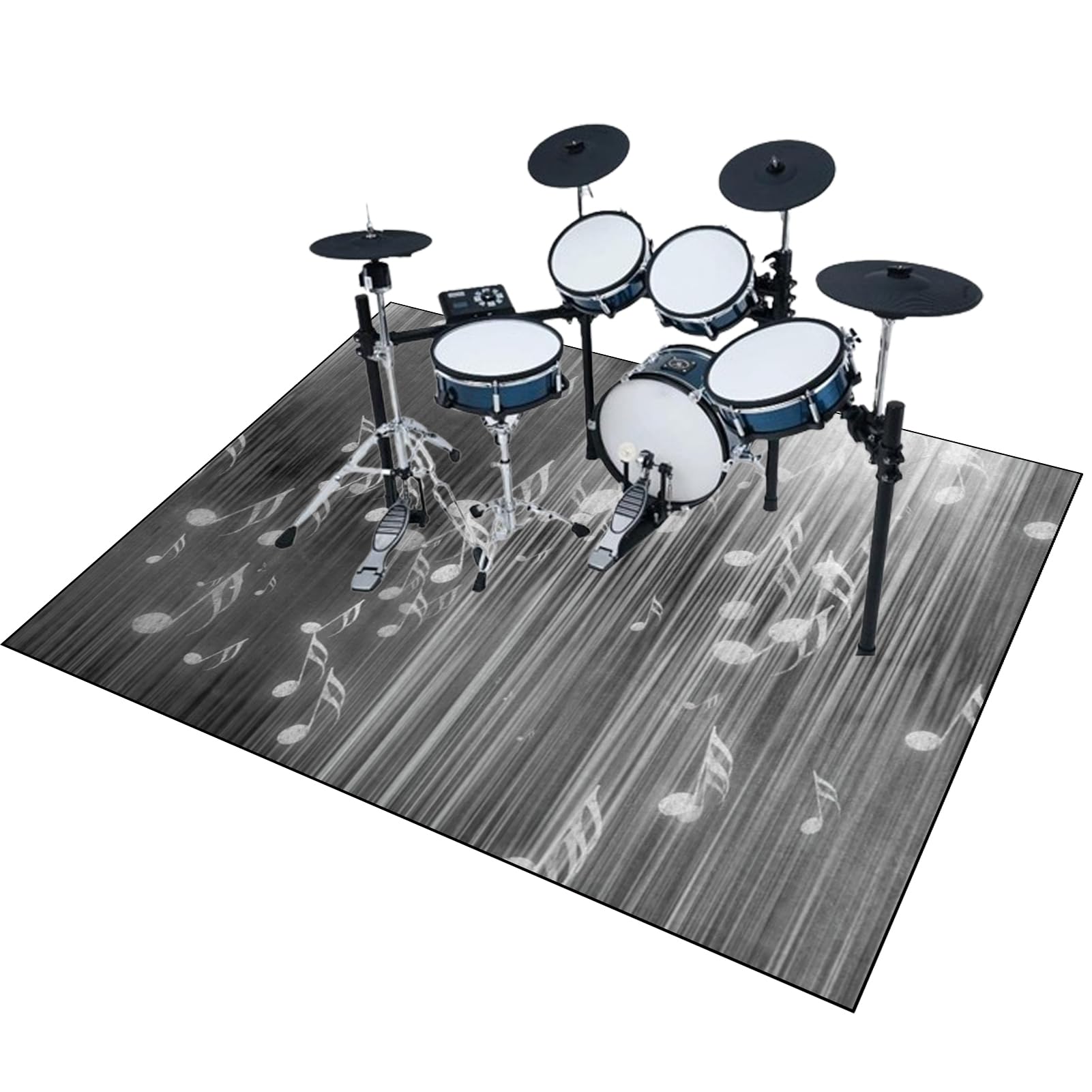 160 x 120 cm Tappetino per Batteria Elettronica | Drum Carpet per Rullante Grancassa Tamburo Jazz Batteria | Tappeto Batteria Insonorizzato Tappetini Strumenti Musicali Tappeti Antiscivolo Domestico