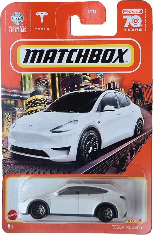 Matchbox Tesla Model Y, 70 Years 89/100 [White]