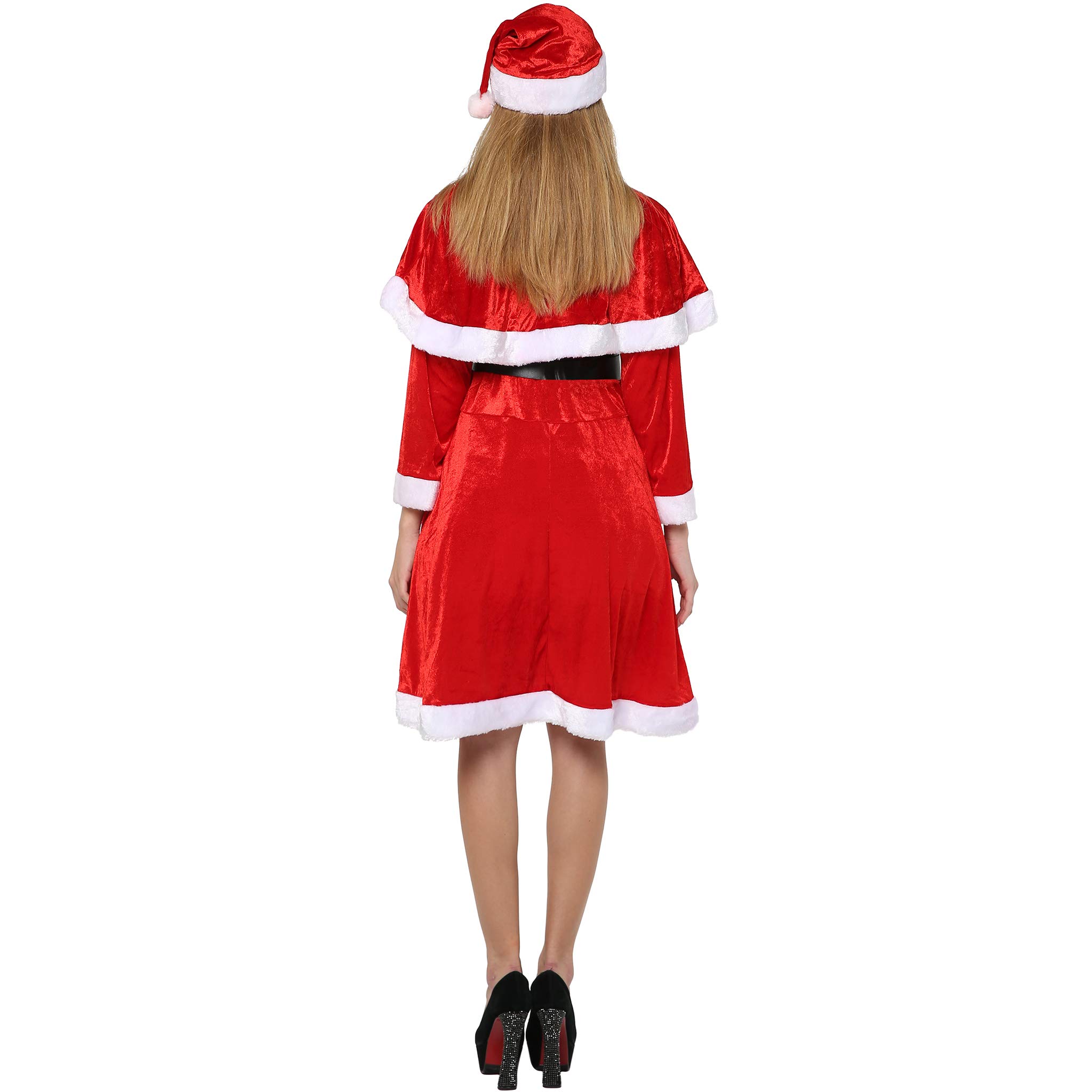 EraSpooky Donna Babbo Natale Festive Fancy Dress Vestito Costume