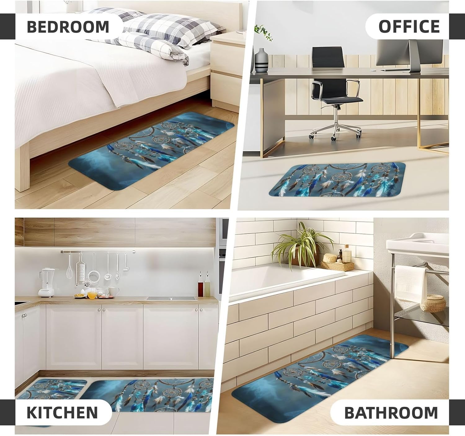 Kitchen Rugs Home Decor Kitchen Mats for Floor Anti Fatigue Kitchen Mats