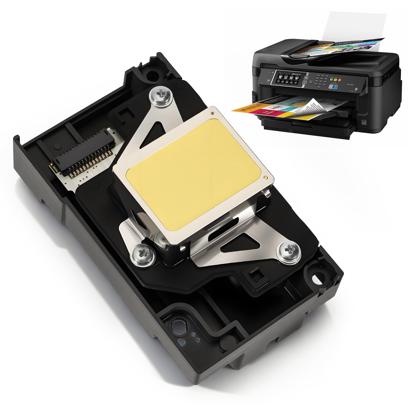 Photo 1 of VORGENS L800 Printhead, Print Head Fit for Epson L801 L800 L805 L850 T50 T60 R290 RX610 RX690 R300 R310 R330 R340 R350 Printers – Compatible with High-Precision Inkjet 6 Color Print Head