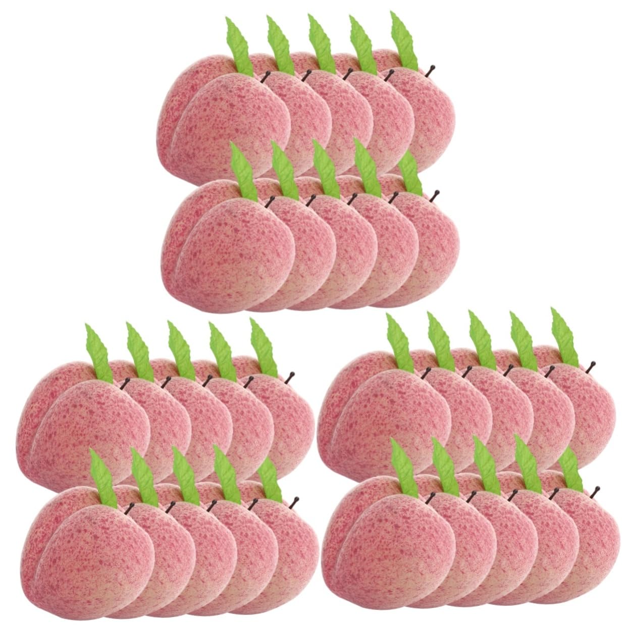 MAGICLULU 3 Set Di Decorazioni Di Pesche Artificiali Realistiche Frutta Decorativa Per Centrotavola Per Feste in Cucina 10 Pezzi * 3