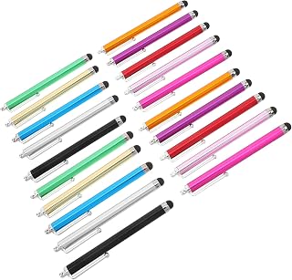 40pcs Silicone Tip Stylus Pen for Tablets and Capacitive Screens | Alloy Body, Smooth Gliding Point, Nonslip Handling, Document Signatures, School Sessions