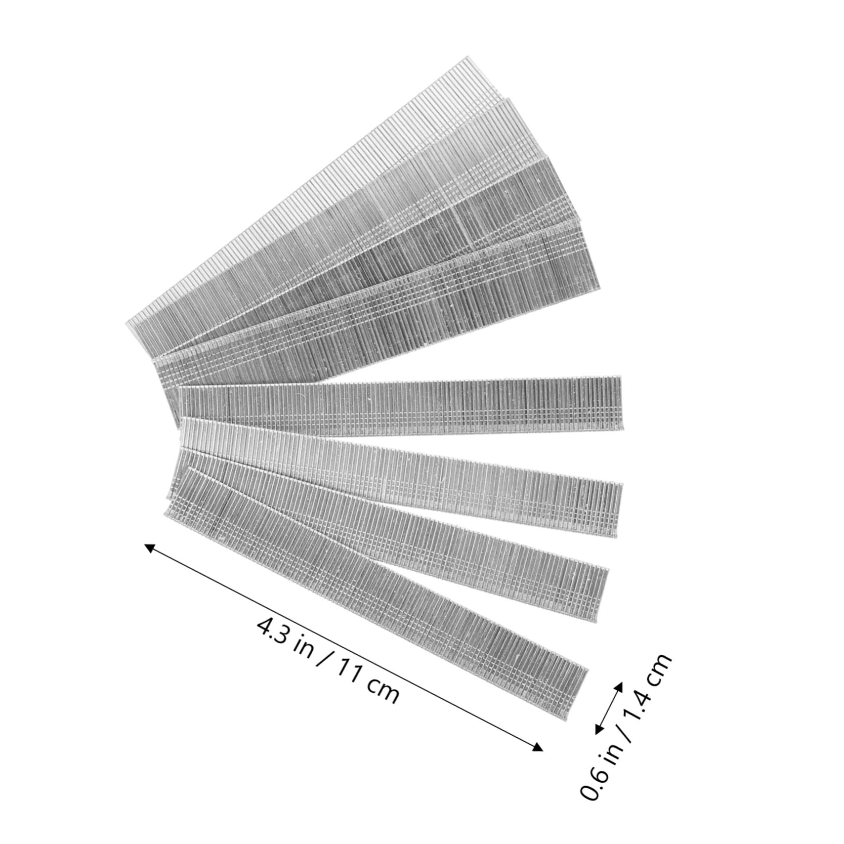 HOMOCONO 8000pcs Galvanized Brad Nails for Molding Cabinetry Building Finish Nail