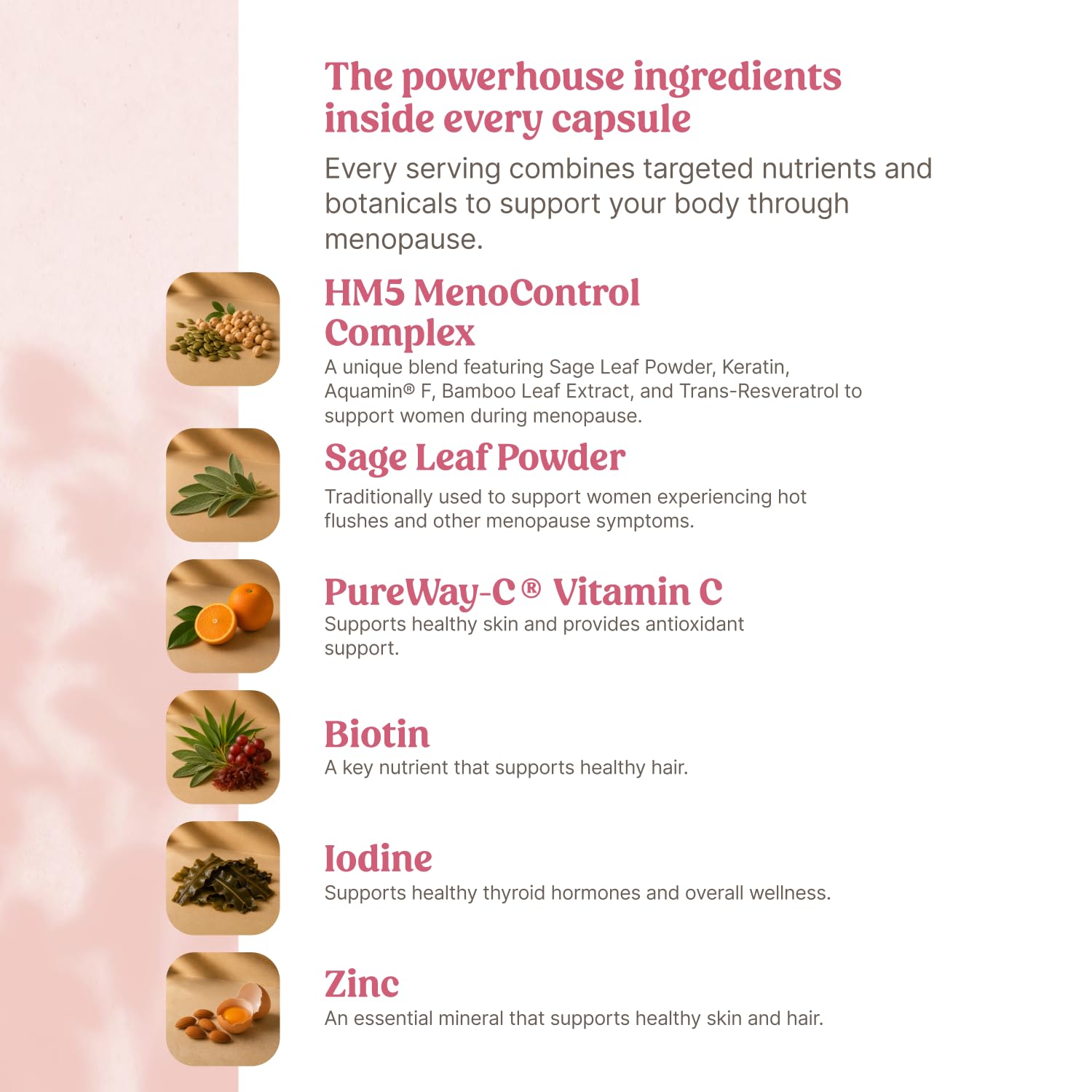 Happy Mammoth MenoDaily, Menopause Multivitamin for Women, 72 Capsules — Amazon image 6