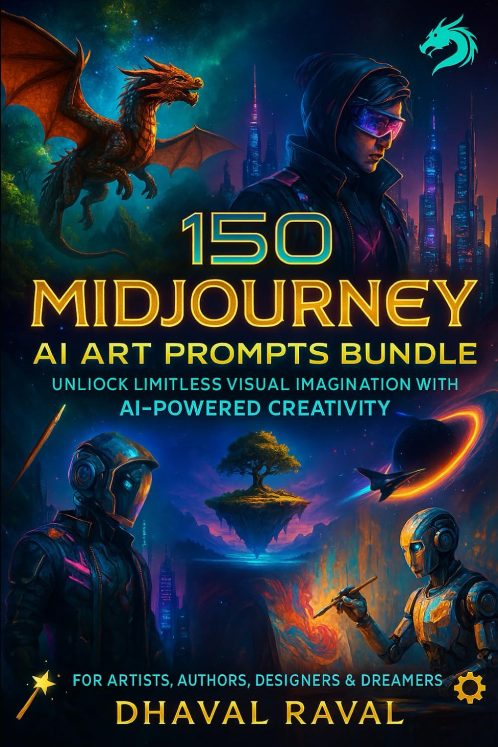 150 MidJourney AI Art Prompts: Inspiring Visual Ideas for Artists, Creators & AI Enthusiasts: Creative Prompt Book with 15 Themed Categories | Ideal ... Concept Design, and Imagination Boosting