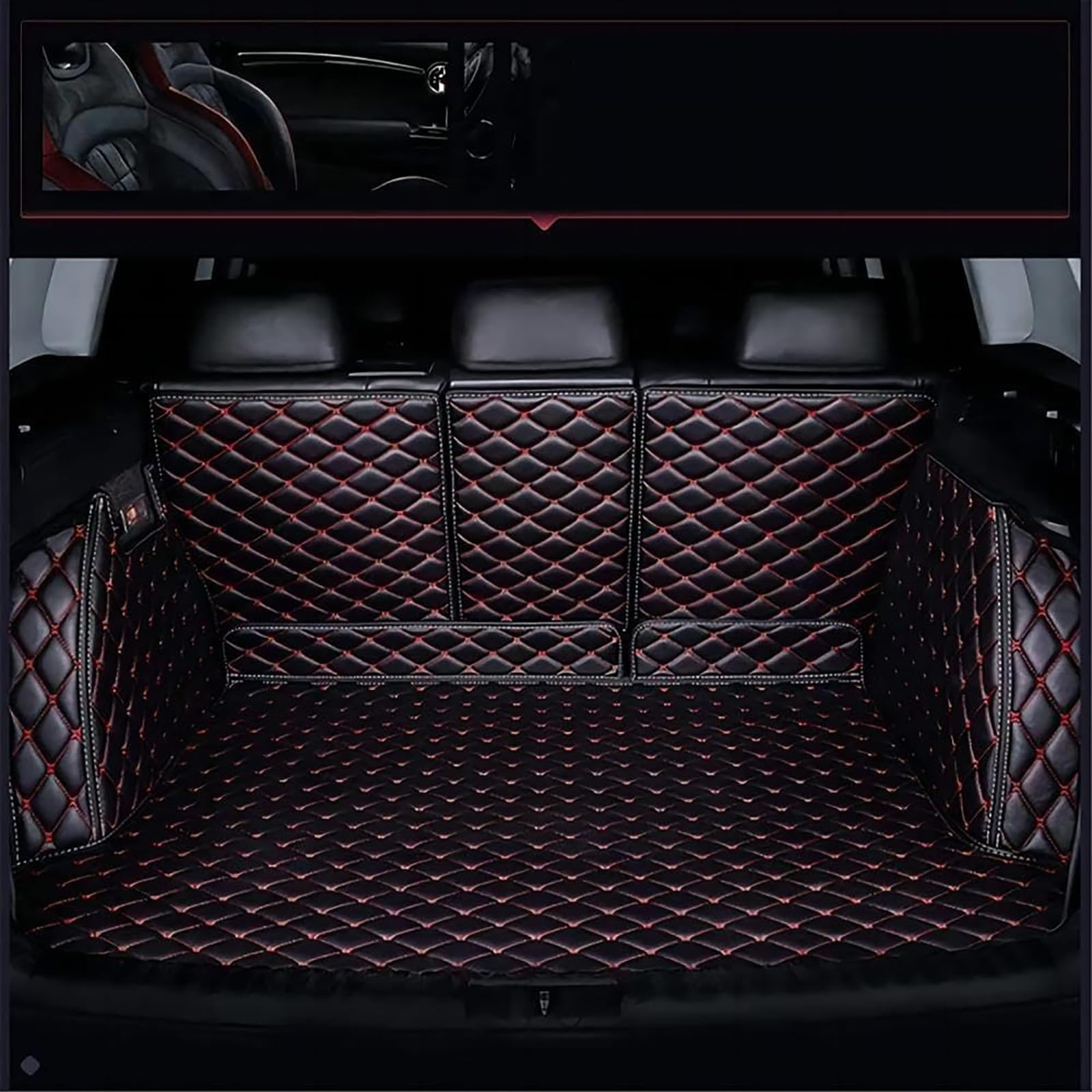 HFFTYU Car Boot Mat for Mitsubishi Pajero V93 V97 7seats 2010-2020