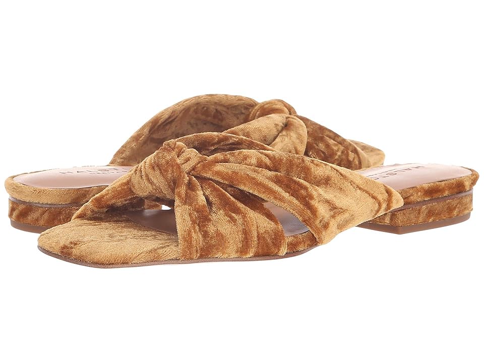 

Halston Heritage Ginny Flat (Marigold Velvet) Women's Flat Shoes