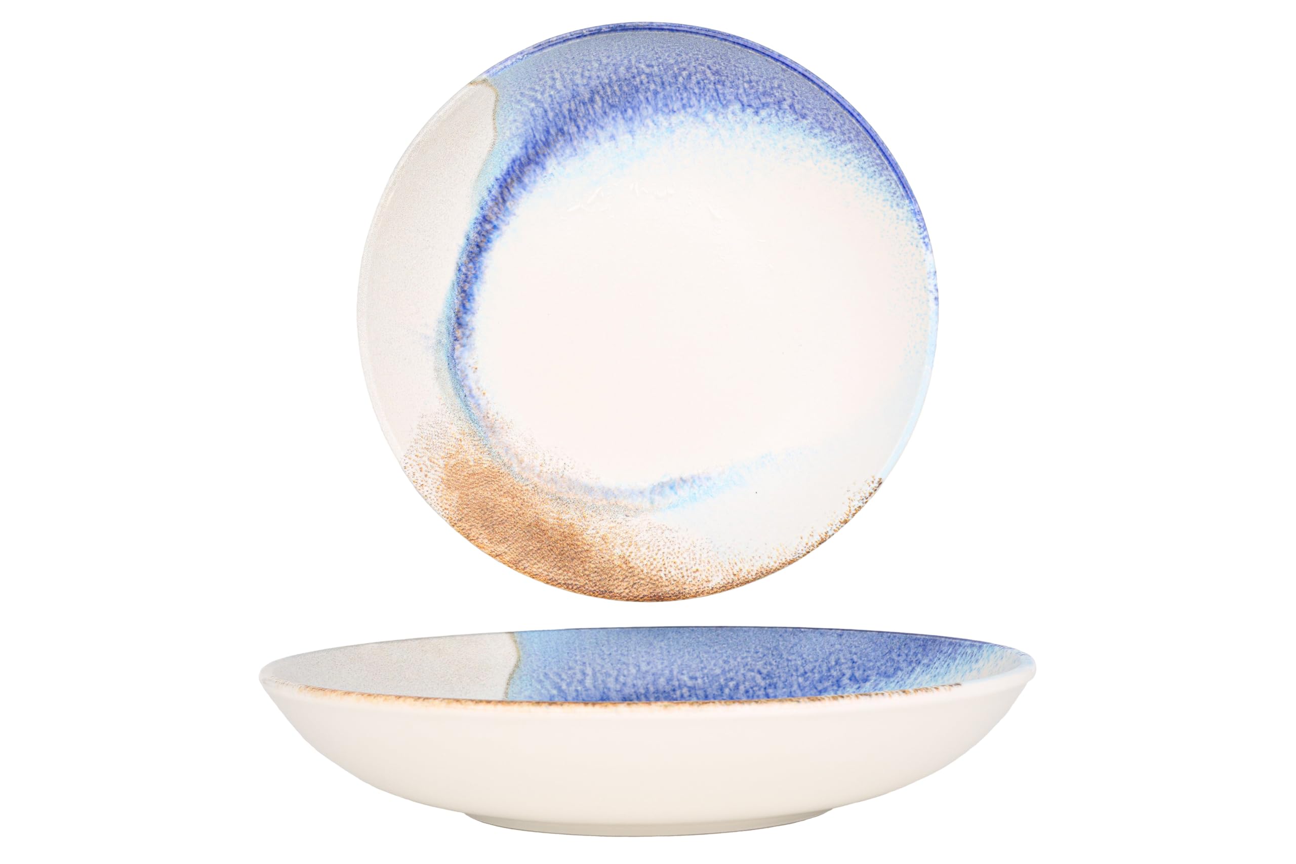 Bonna Assiette creuses - Kymen - Porcelaine - 23 cm (1000cc) - lot de 6