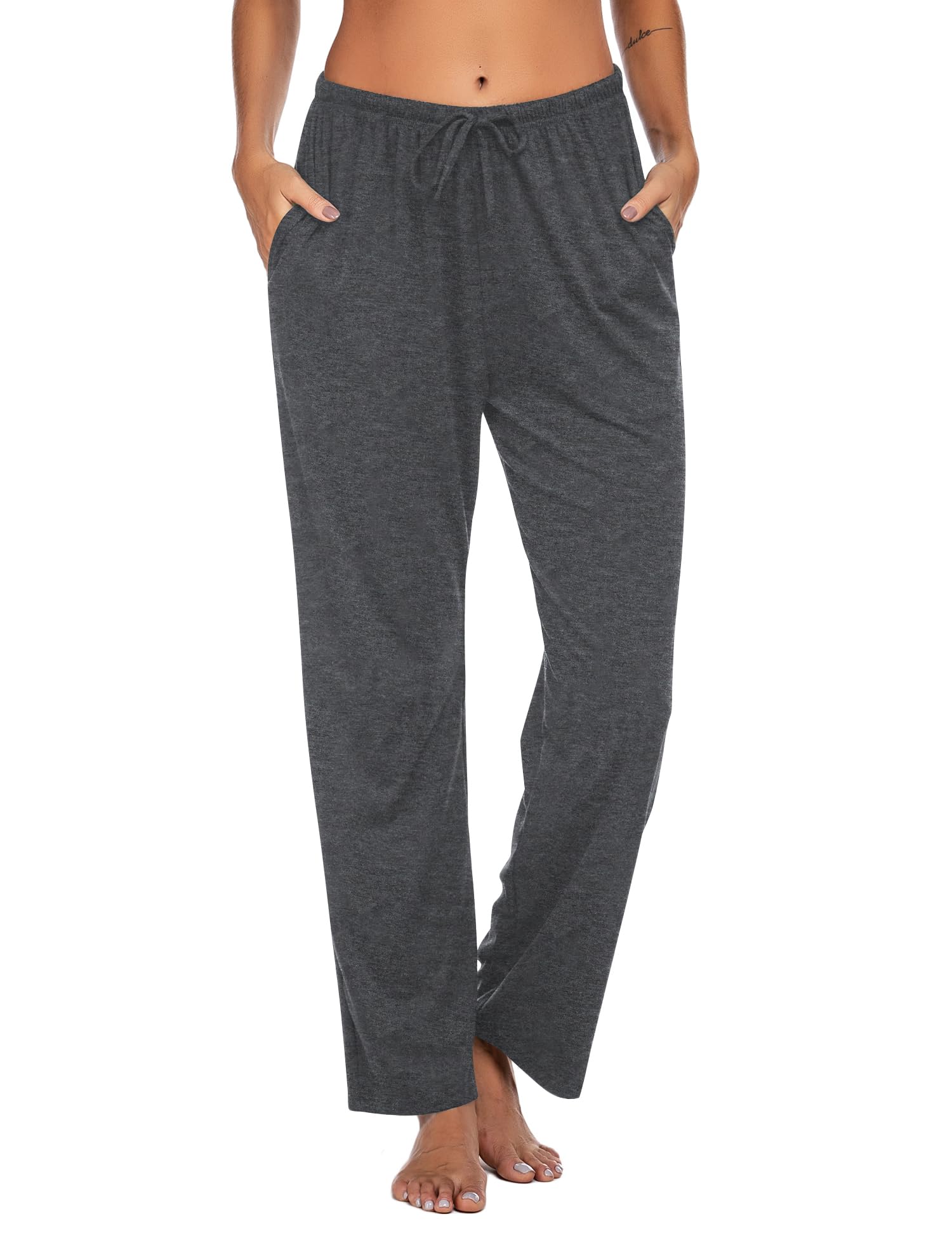 Ekouaer Women's Pyjama Bottoms, Lounge Trousers, Leisure Trousers