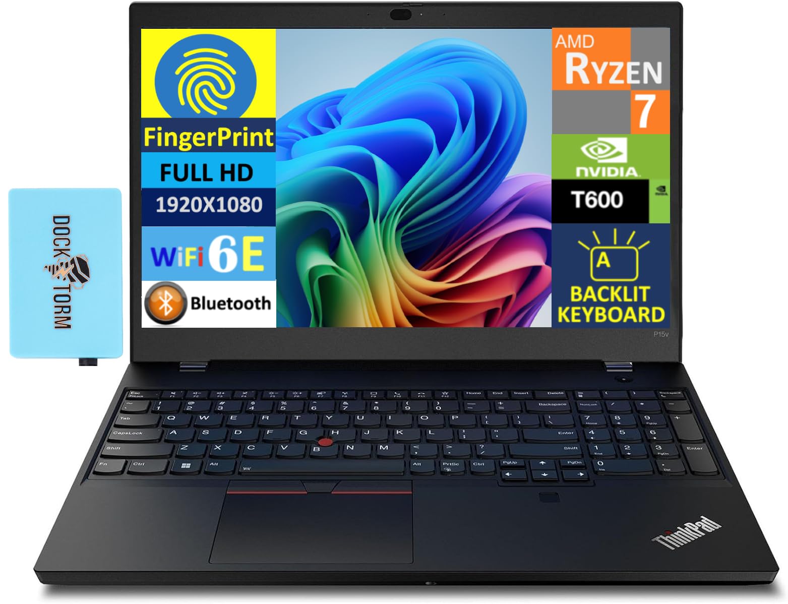 Amazon.com: Lenovo ThinkPad P15v Business Laptop, 15.6