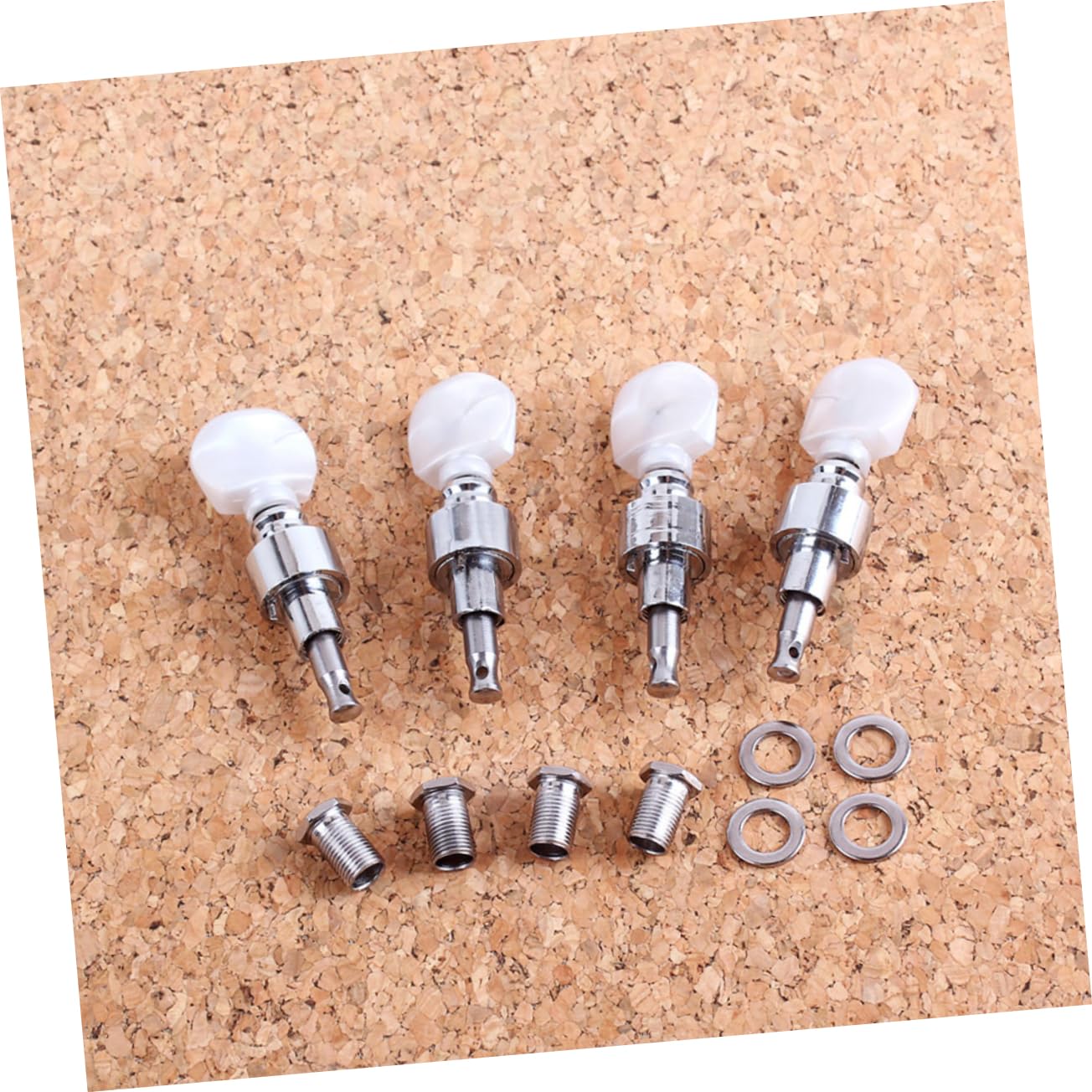 SHOWERORO 2sets Banjo Maschine Tuner Ersatz Tuning Pegs Banjo Teile Zubehör 4 Stücke * 2