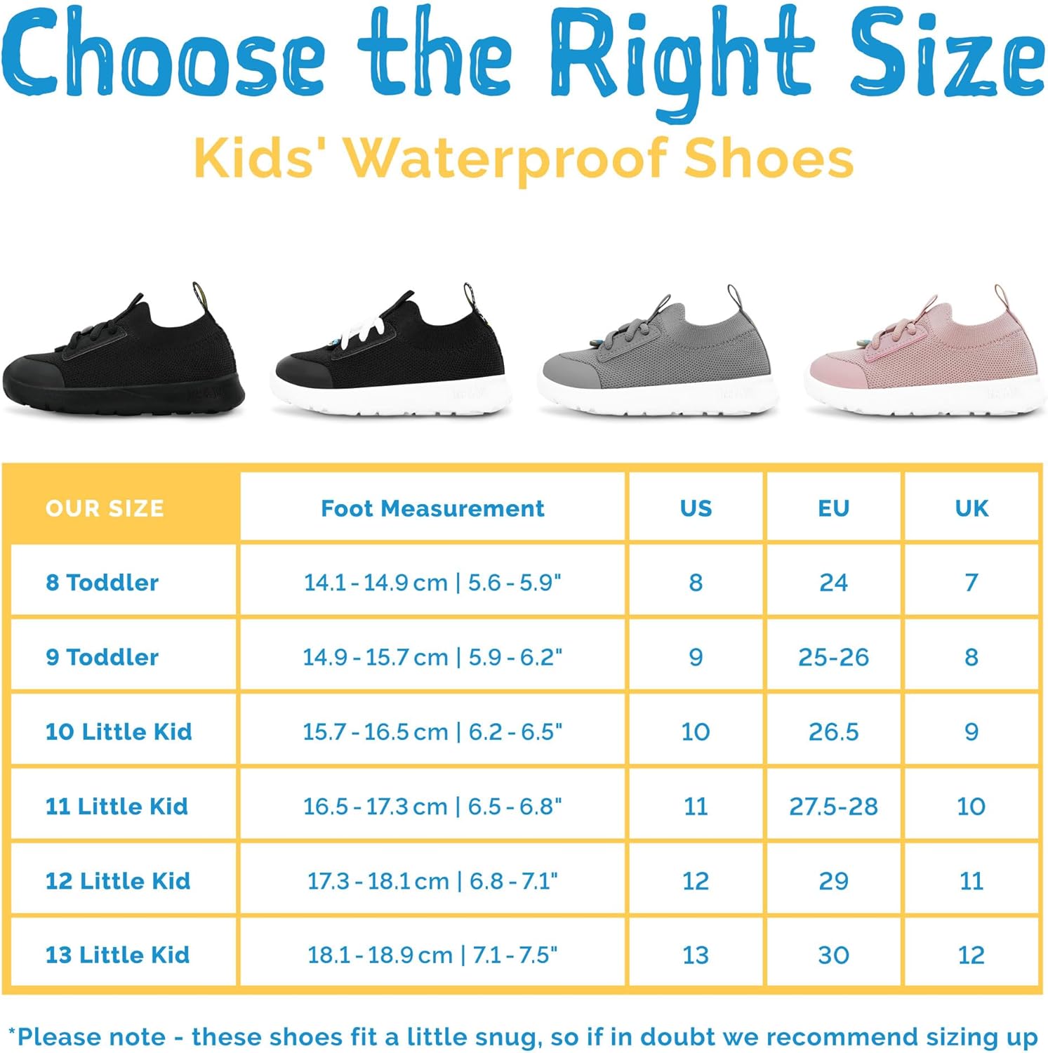 JAN & JUL Waterproof Shoes for Kids, Toddlers' Breathable Sneakers