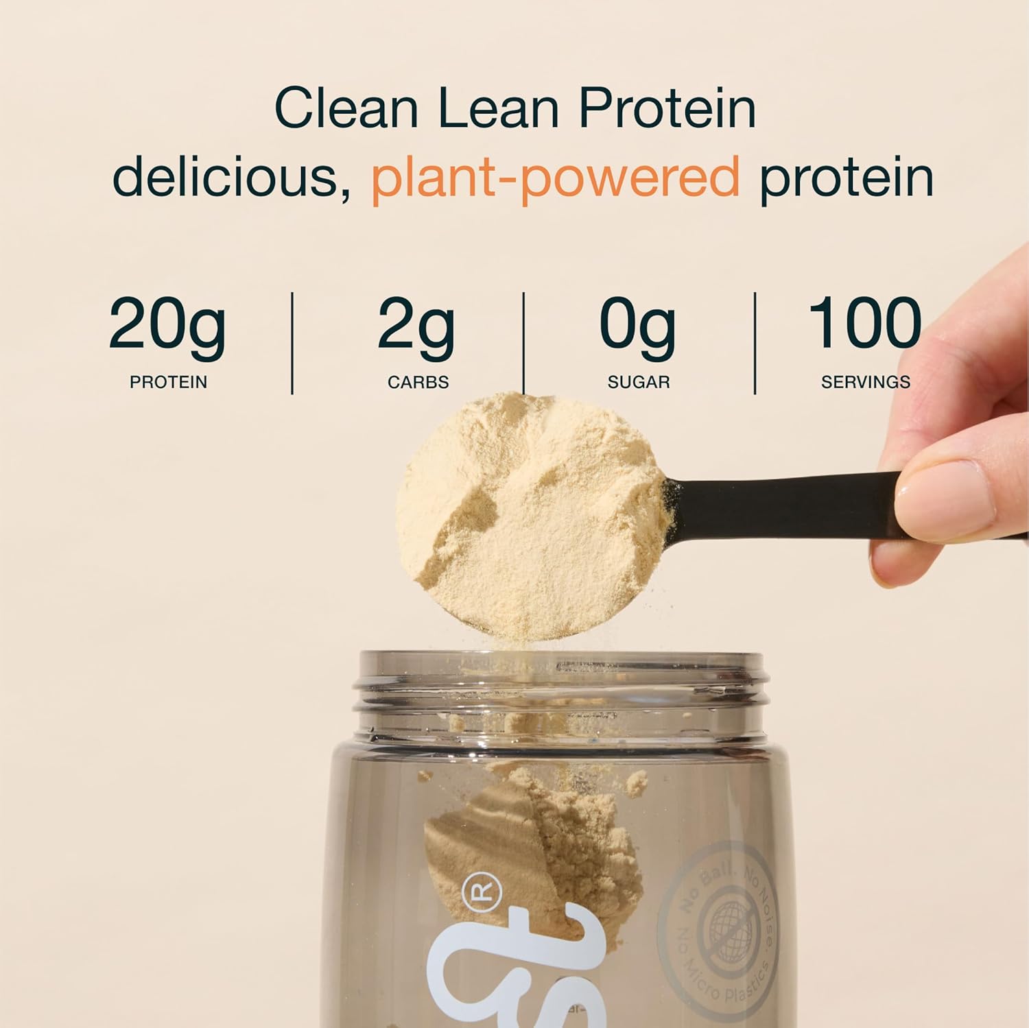 Nuzest - Pea Protein Powder - Clean Lean Protein, Premium Vegan Plant Based Protein Powder, Dairy Free, Gluten Free, GMO Free, Protein Shake, Rich Chocolate, 100 Servings, 5.5 lb - Image 2