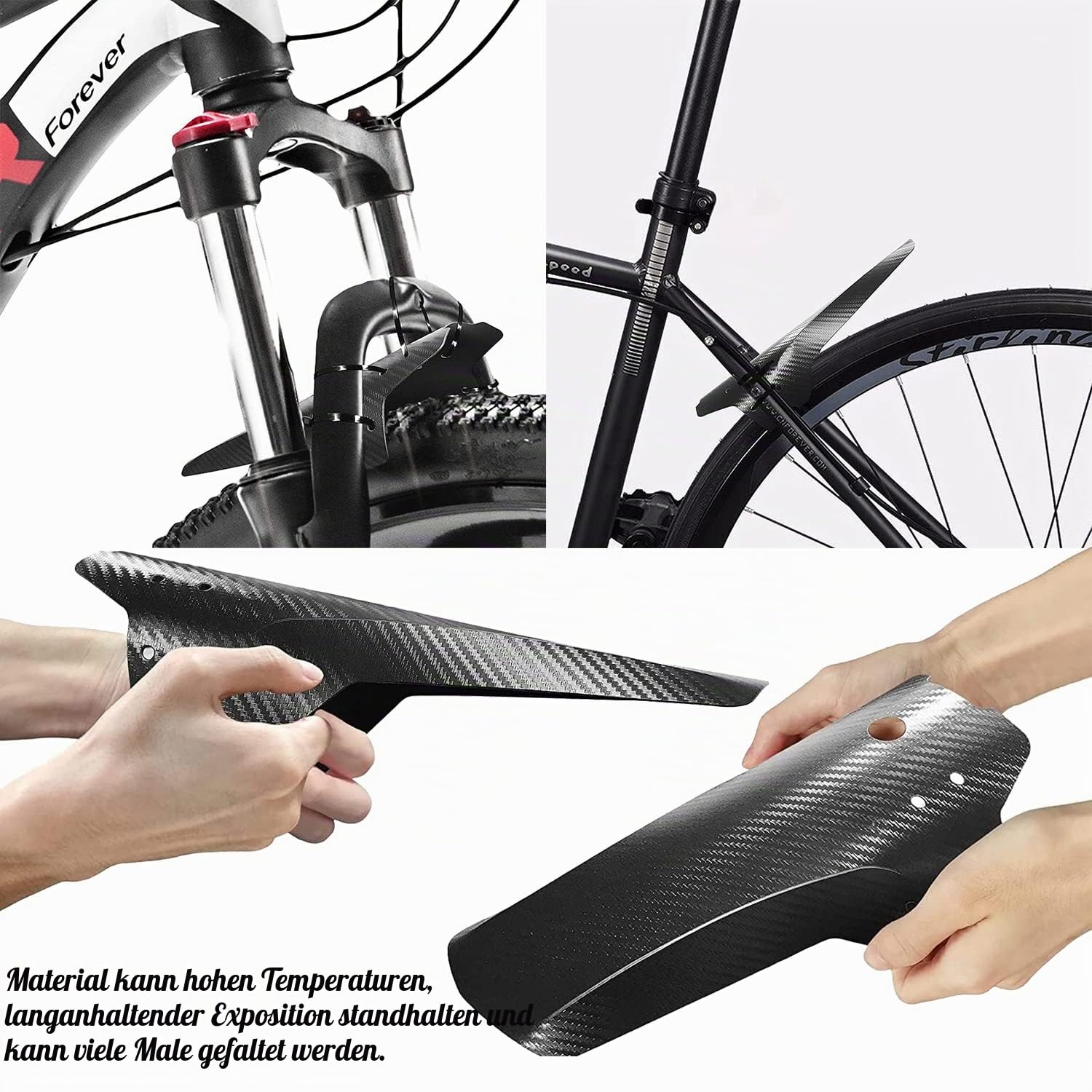 kleine schutzbleche mtb Fahrrad Mountainbike Spritzschutz Hinten und Vorne Mudguard Universal Bike Mud Guard Fahrrad Zubehör für 20 26 27 27.5 28 29 Zoll Fat Bike Sport & Freizeit Top Gear: Polar Special AI26 Pattern:Marsh