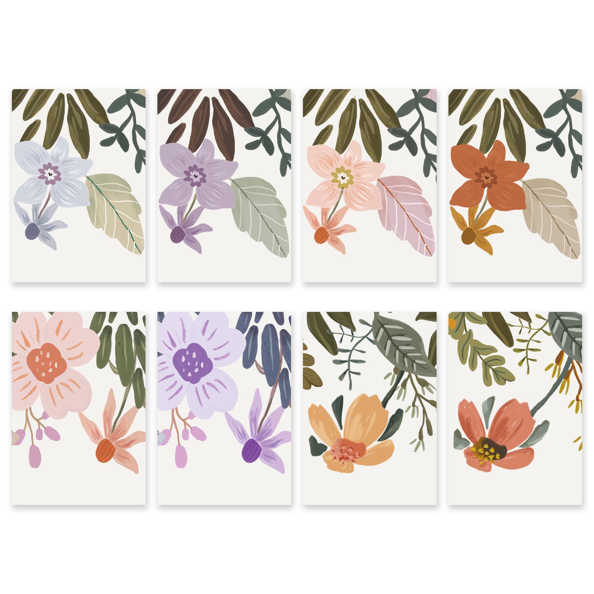 Cabbrix Tischkalender mit Blumenmuster, Grün