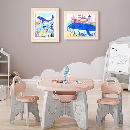 Miniatura 5 de KINLINK Juego de 2 marcos artísticos infantiles de 10 x 12.5 pulgadas, de madera maciza, intercambiables con apertura frontal de acrílico con