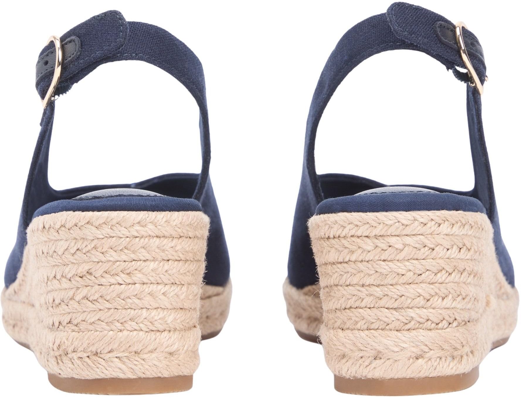 Tommy Hilfiger Mid Wedge Espad Slingback Fw0fw09228 Espadrillas ZeppaDonna