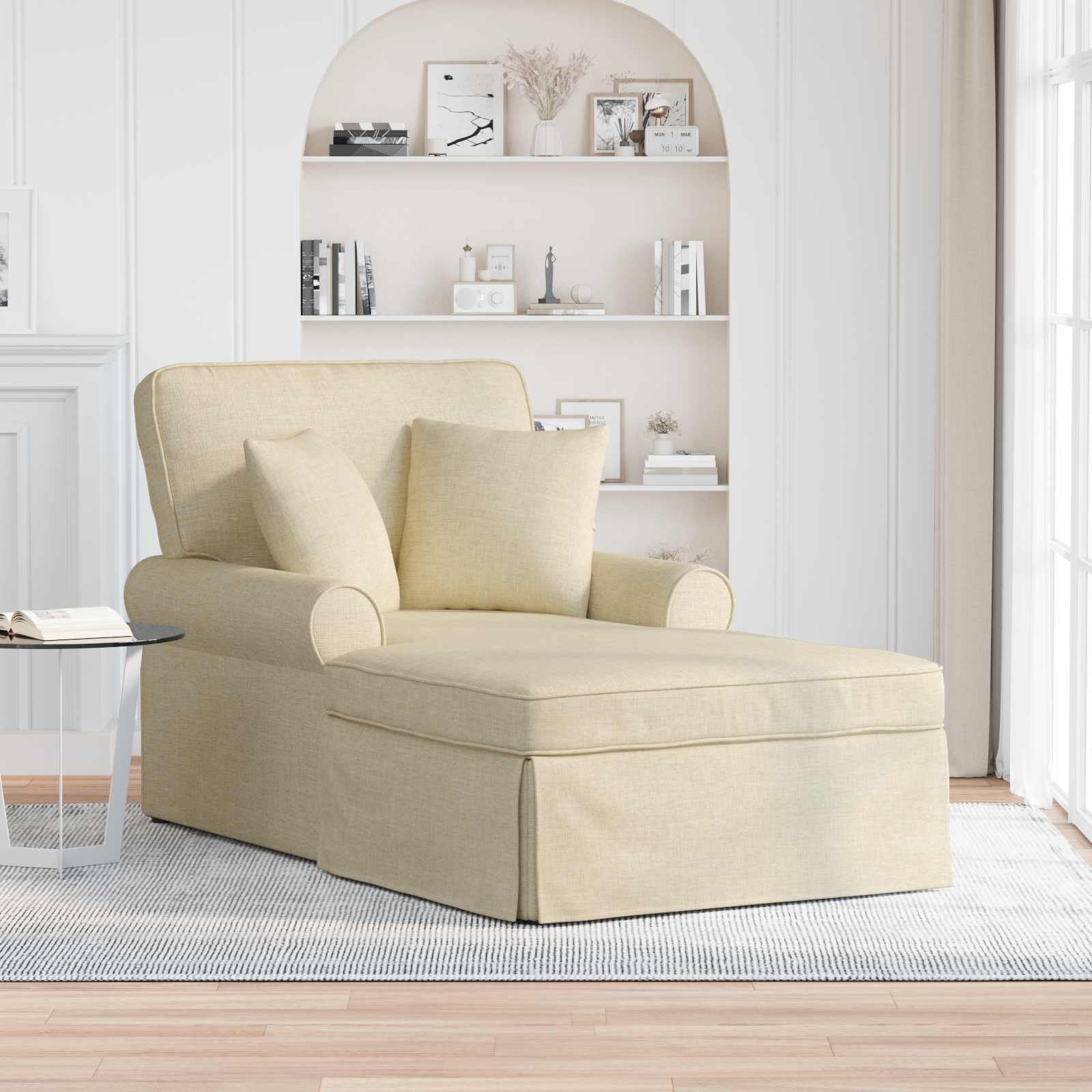 Chaise longue de relaxation pour coin lecture et bureau cosy