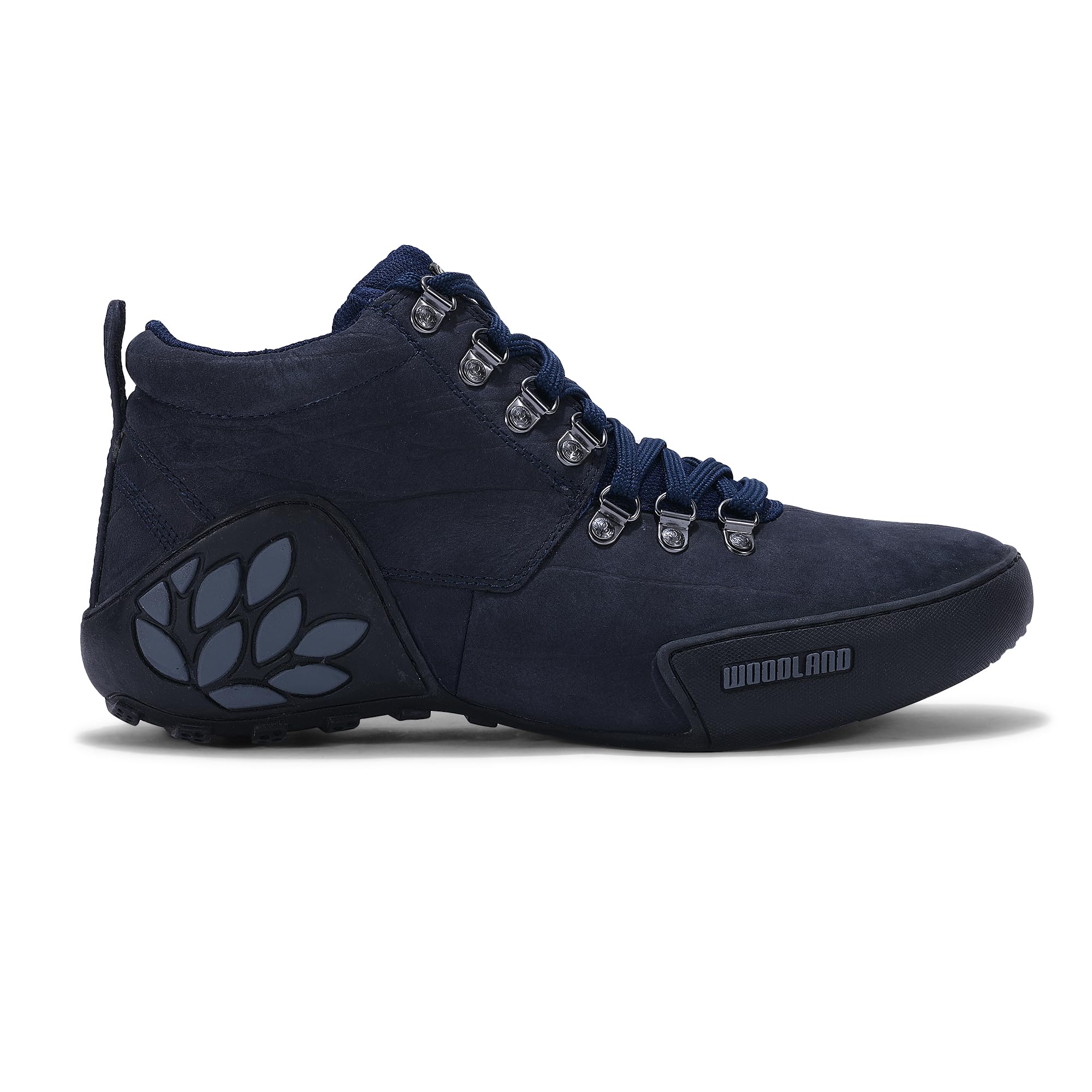 Woodland Men's Blue Leather Sneaker NAVY - Image 1