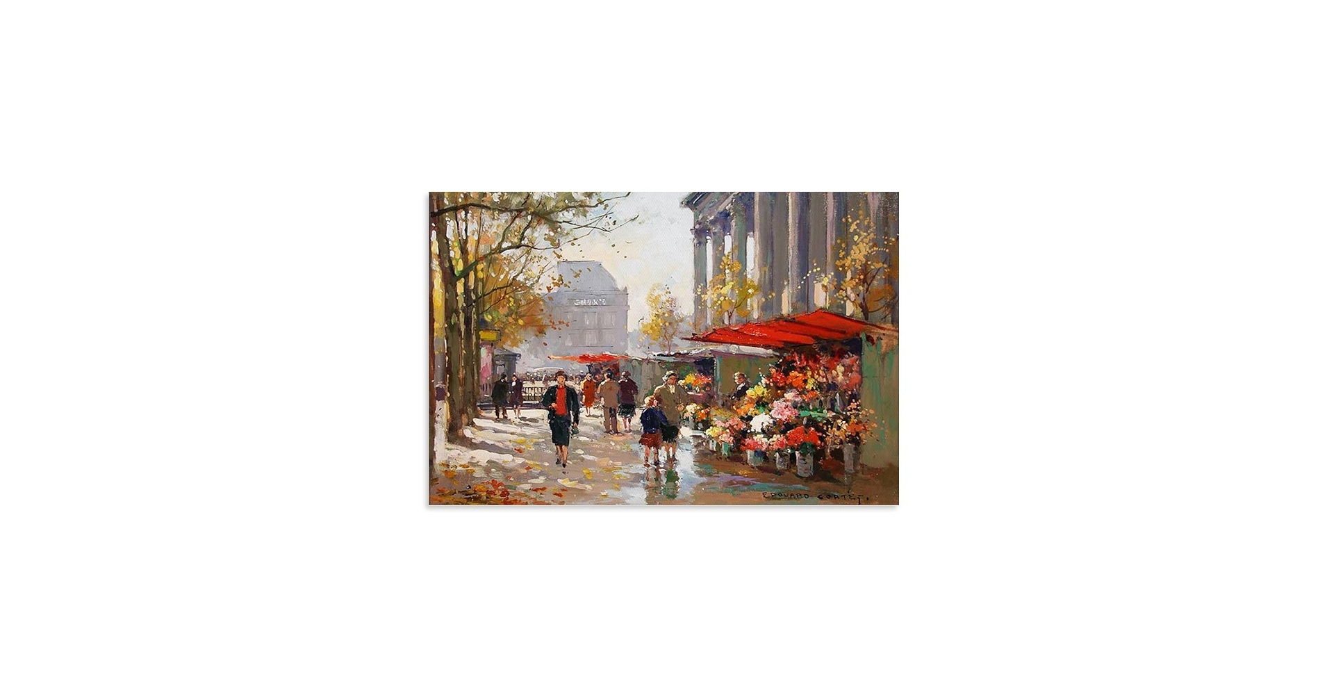 Cortes、Place de la Madeleine、希少画集より、新品額装 Cortes、Place de la Madeleine、希少画集より、新品額装 Cortes