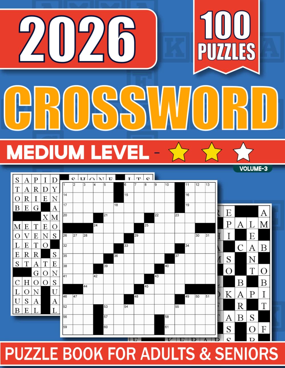 Medium Crossword Puzzle Book For Adults and Seniors: Relax, Focus, and Enjoy Every Puzzle
