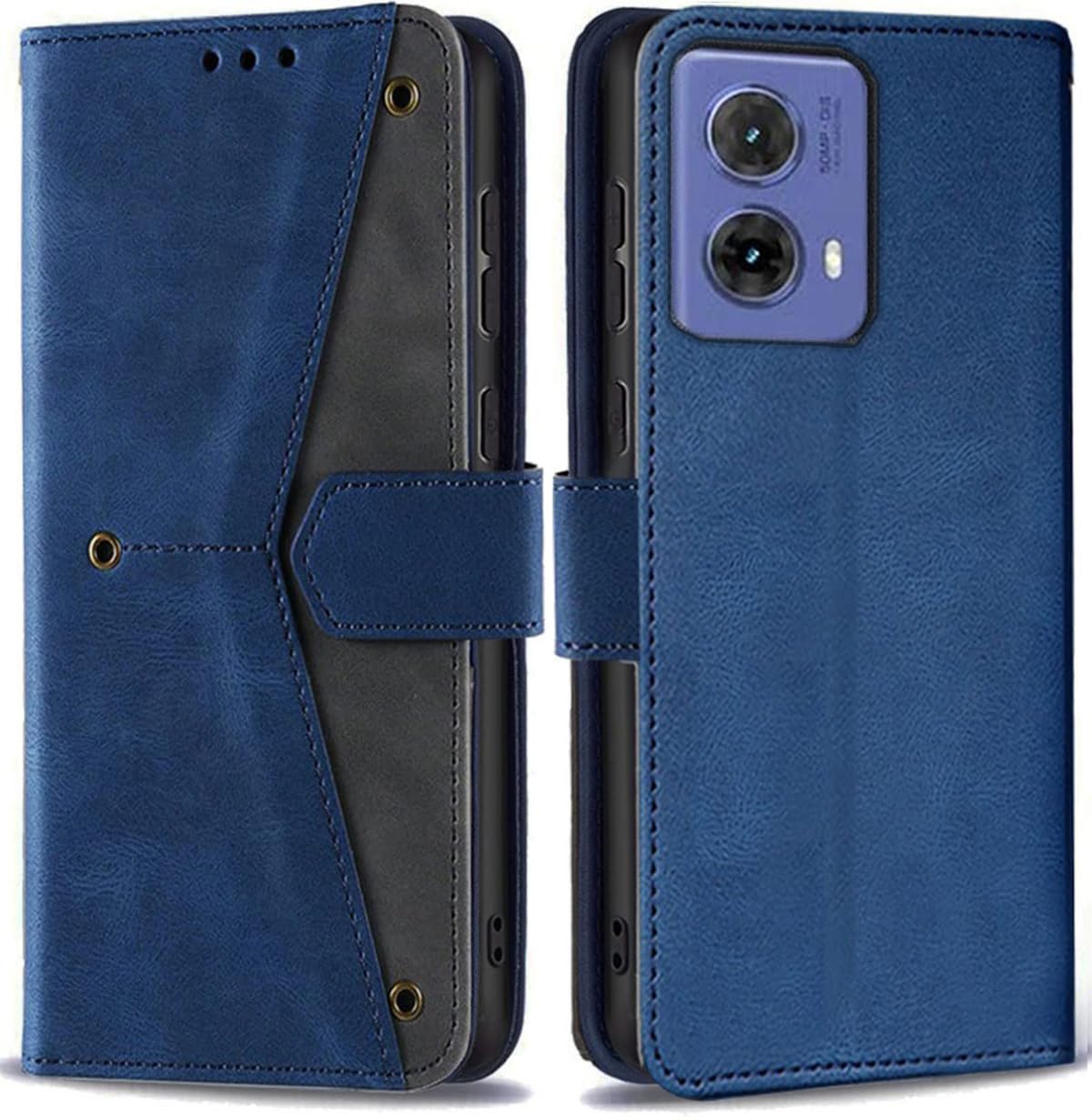GoldKart Flip Back Cover Case for Motorola Moto G85 5G | Dual-Color Leather Finish | Inbuilt Stand & Pockets | Flip Cover for Motorola Moto G85 5G (Faux Leather, Blue) (B0D9FKDKKC) Amazon Price History, Amazon Price Tracker