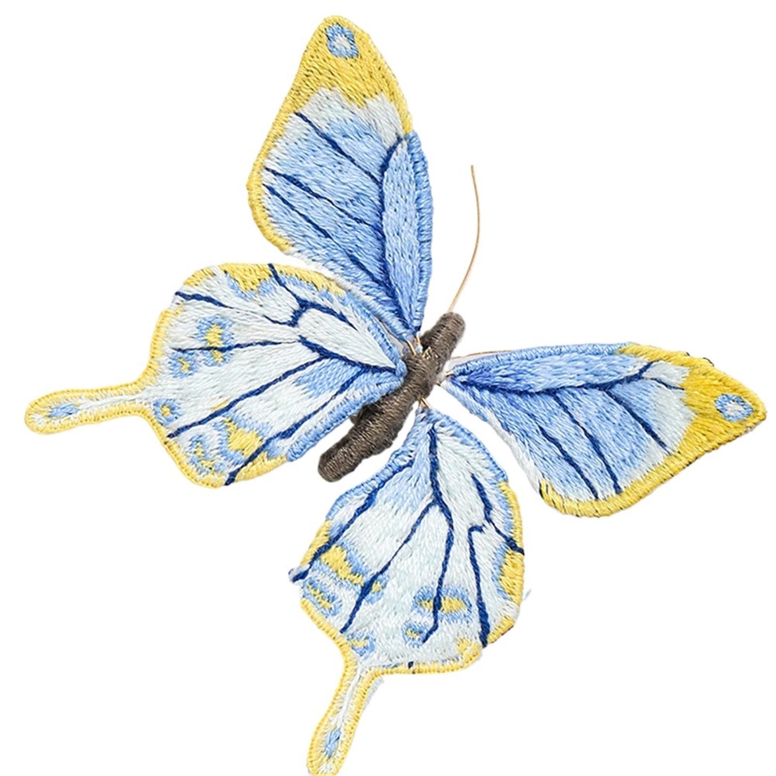 bordado, Kit de bordado, kit for principiantes, costura hecho a mano mariposa(Color F)