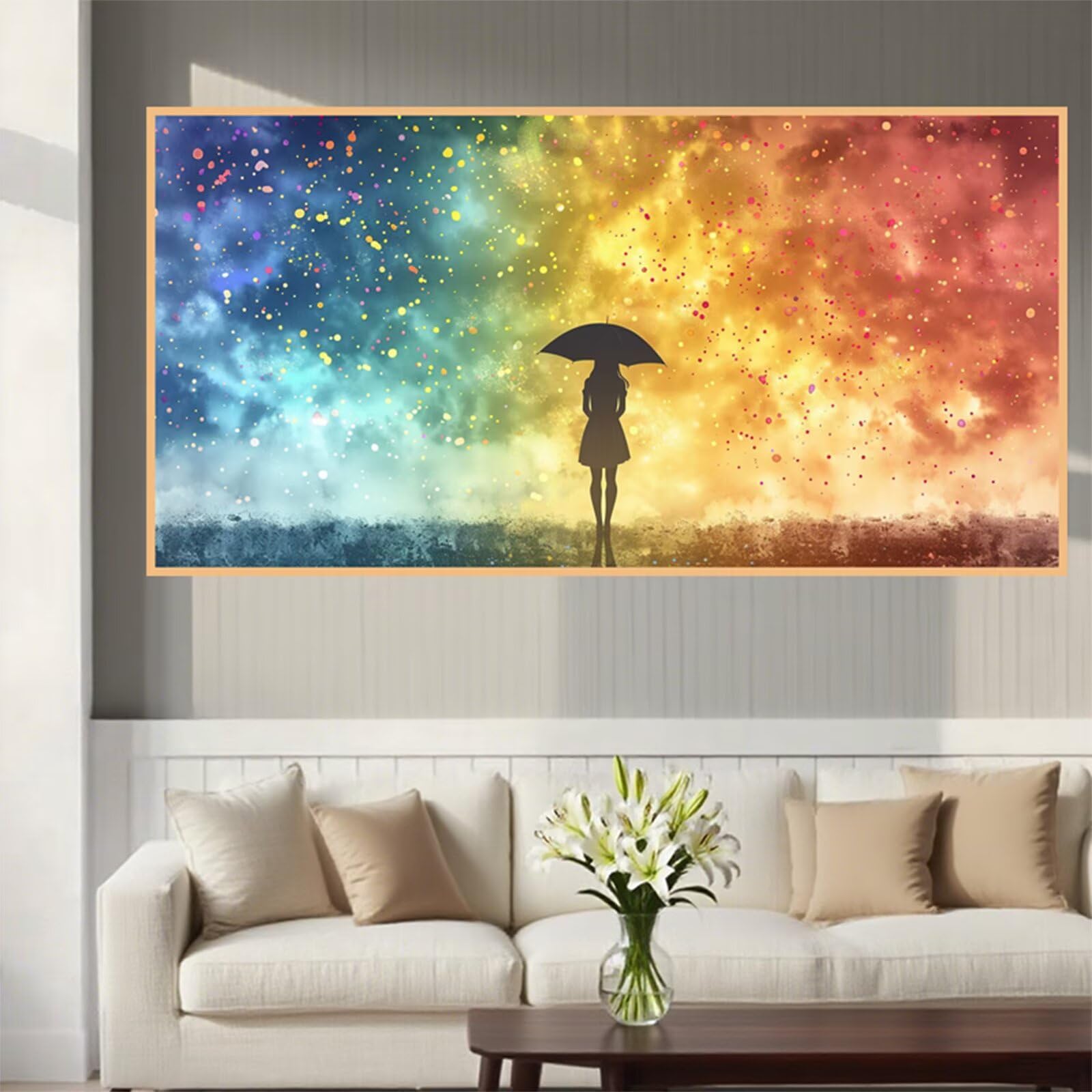 Diamentowe malowanie kolorowe diamentowe malowanie dla dorosłych XXL 80 x 160 cm, 5D haft diamentowy kobieta malowanie diamentowe dziecko, DIY obraz diamentowy aktywuje ręcznie dla dorosłych