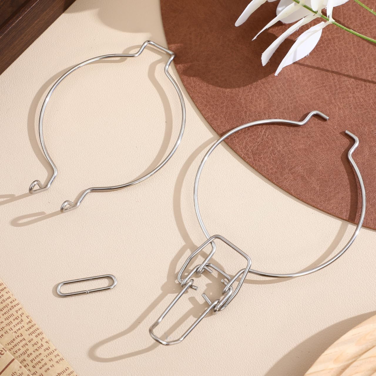 Jar Wire Clamps, 4 Pack Stainless Steel Replacement Clips