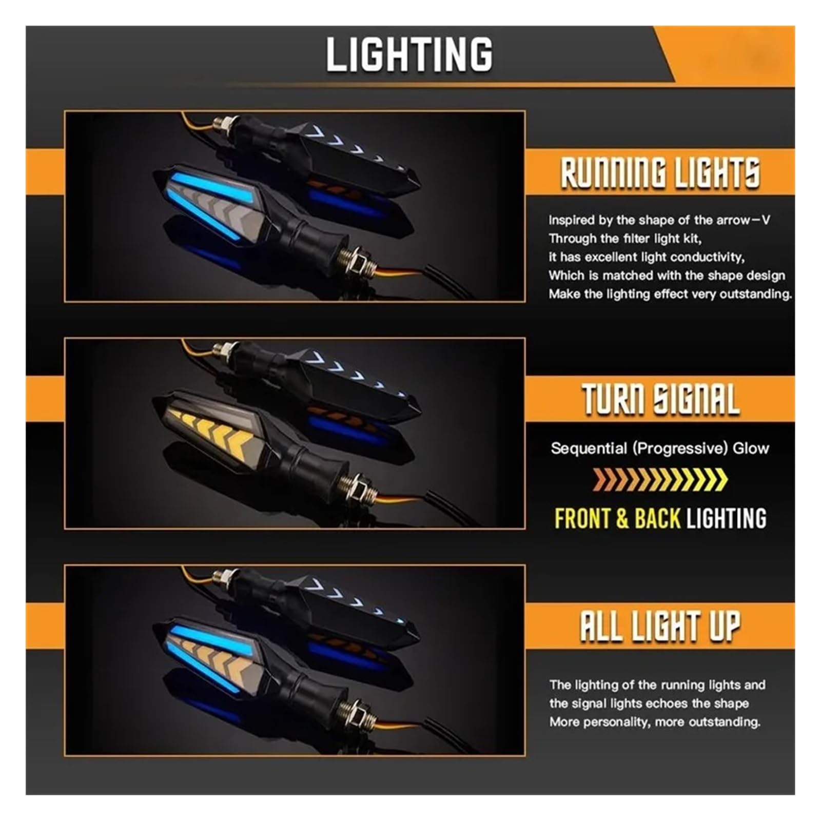 Clignotant de Moto indicateur LED Clignotant Clignotant