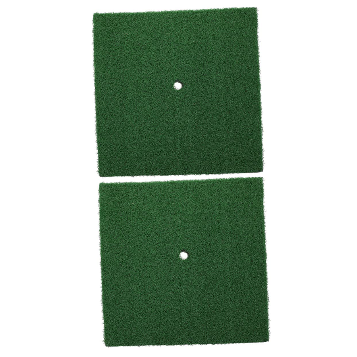 HANABASS Golf Hitting Practice Mat 30x30cm Mini Artificial Grass Rug for Backyard Home Golfing