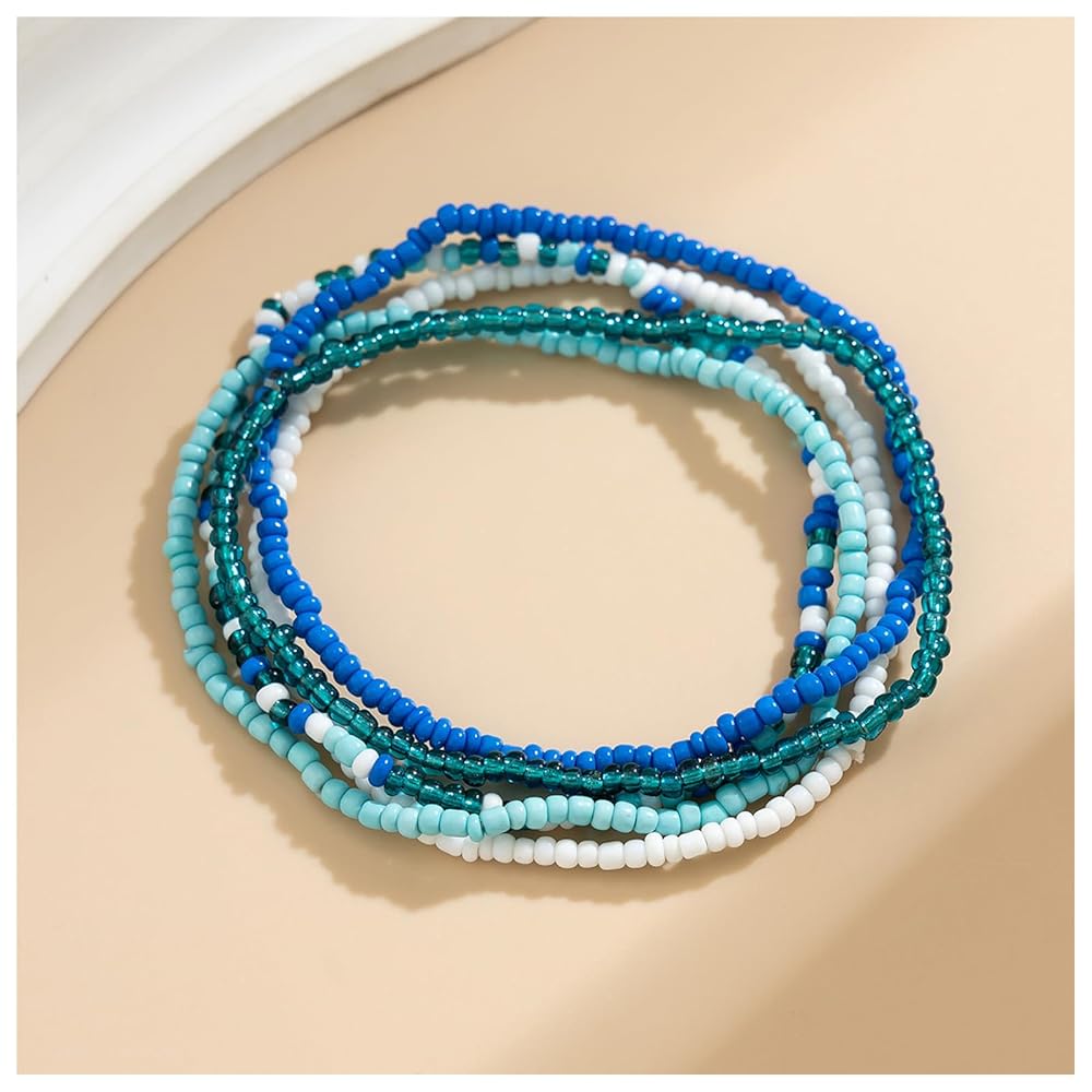 Amazon.com: Riymusry 5Pcs Summer Beach Bead Anklet Bracelet Amazon.com: Riymusry 5Pcs Summer Beach Bead Anklet Bracelet
