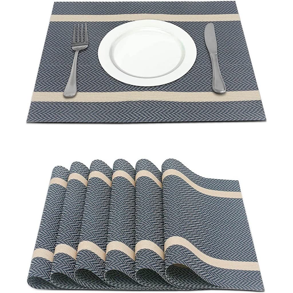 Set de table lavable PVC anti-rayure pour table en bois 45x30cm