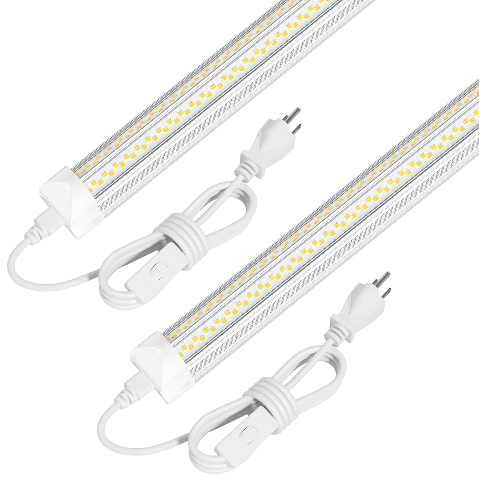 Led Shop Light, Super Bright 40W 5600lm 5000k Shop Light are 5 Times Brighter Than Cabinet Lights, Linkable 2ft Led Lights Fixture for Cabinet Garage Workbench 2-Pack