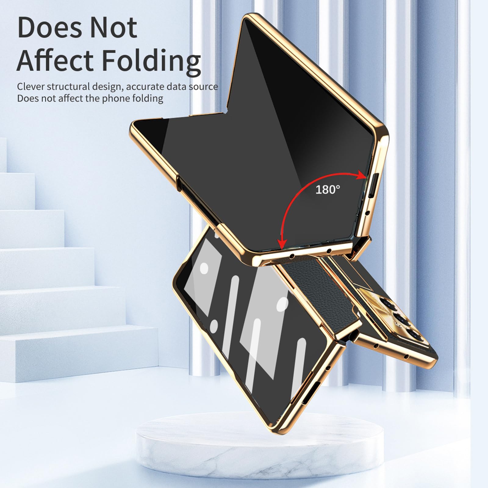 Custodia placcata for Samsung Z Fold 8/Ultra pelle business