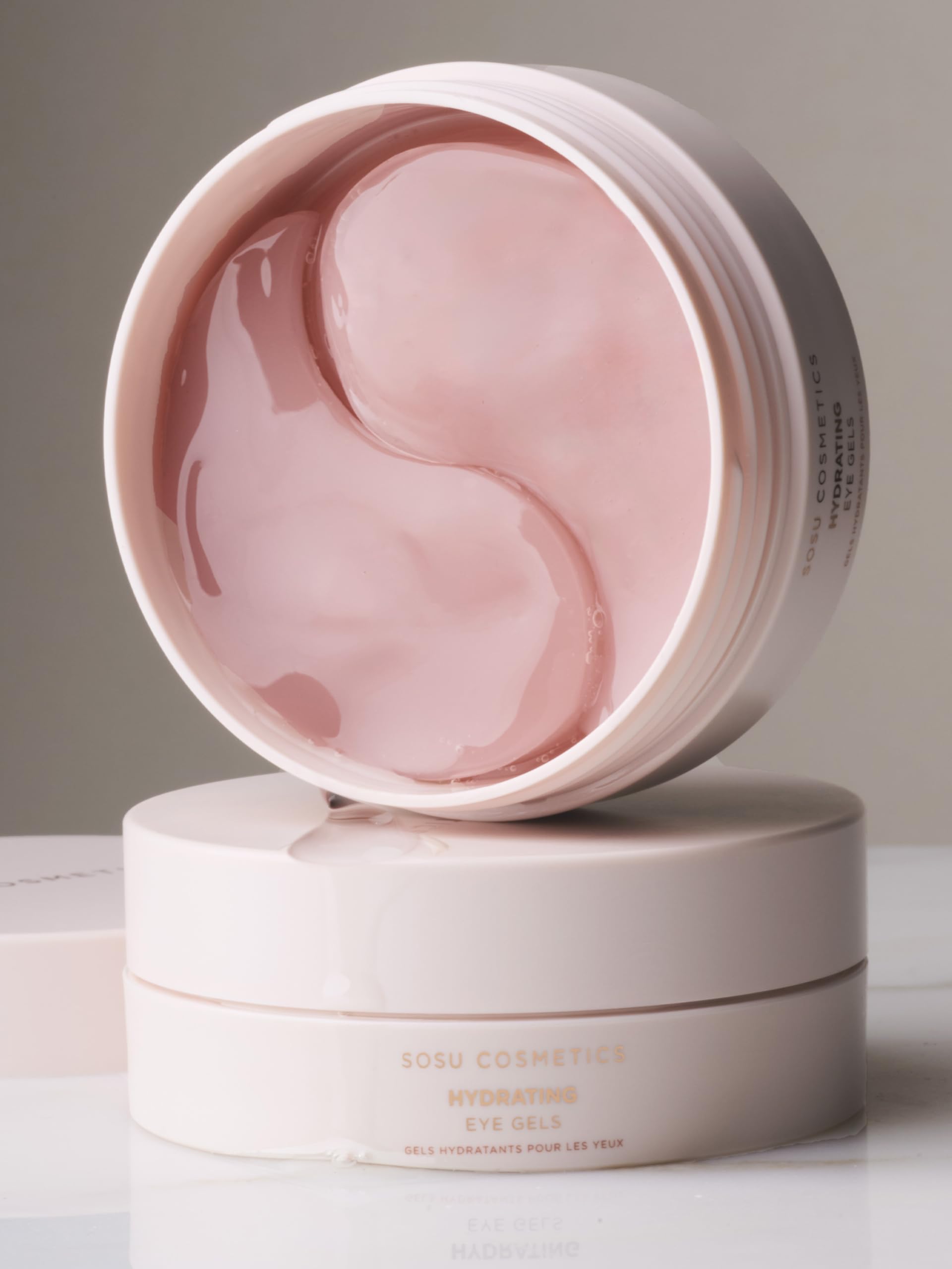 SOSU Cosmetics Hydrating Eye Gels, Under Eye Patches with Peptides and Niacinamide, Cooling and De-Puffing Treatment for Brightening and Smoothing Fine Lines