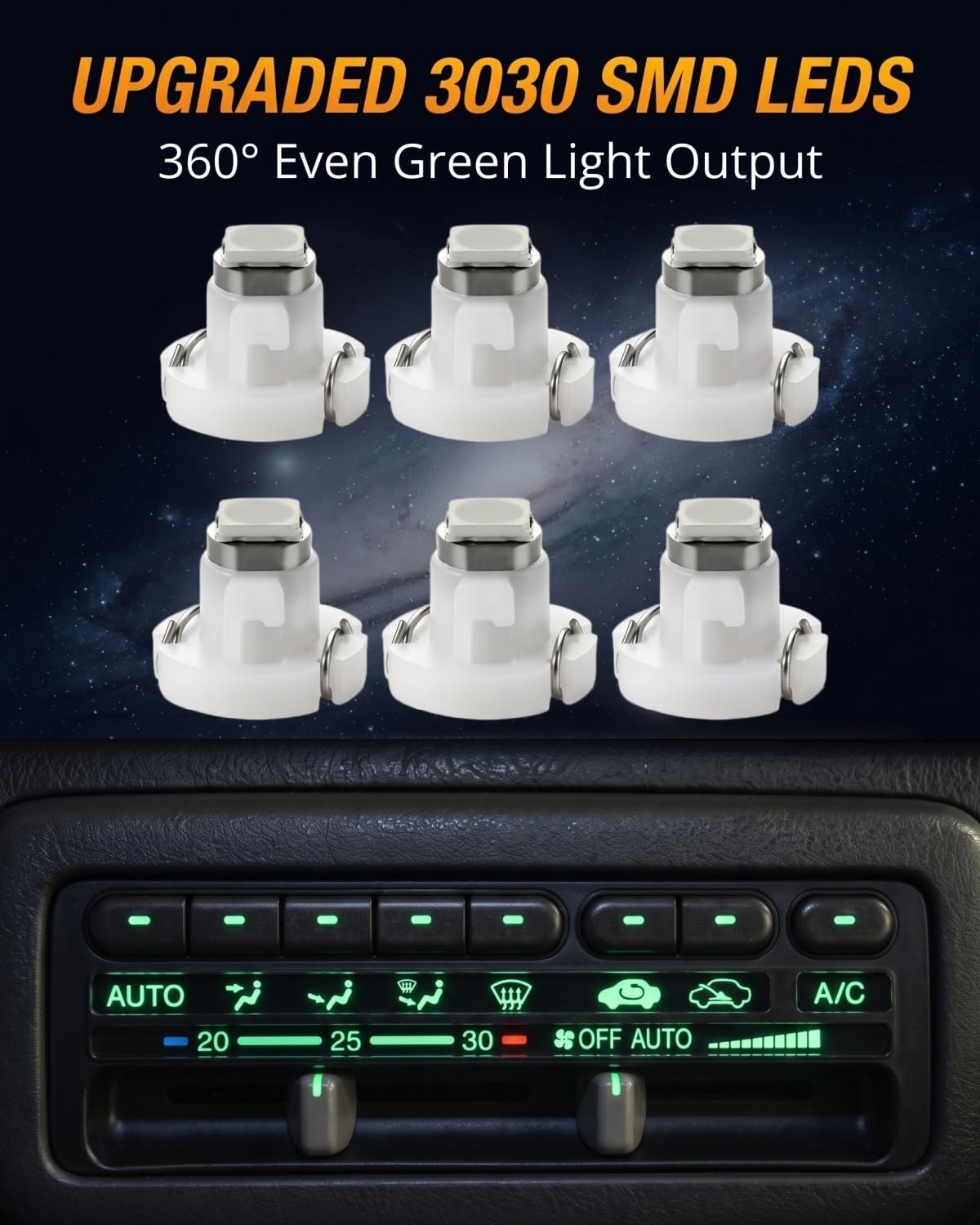 Amazon.com: WLJH Bright Green Climate Control Panel AC A/C Led
