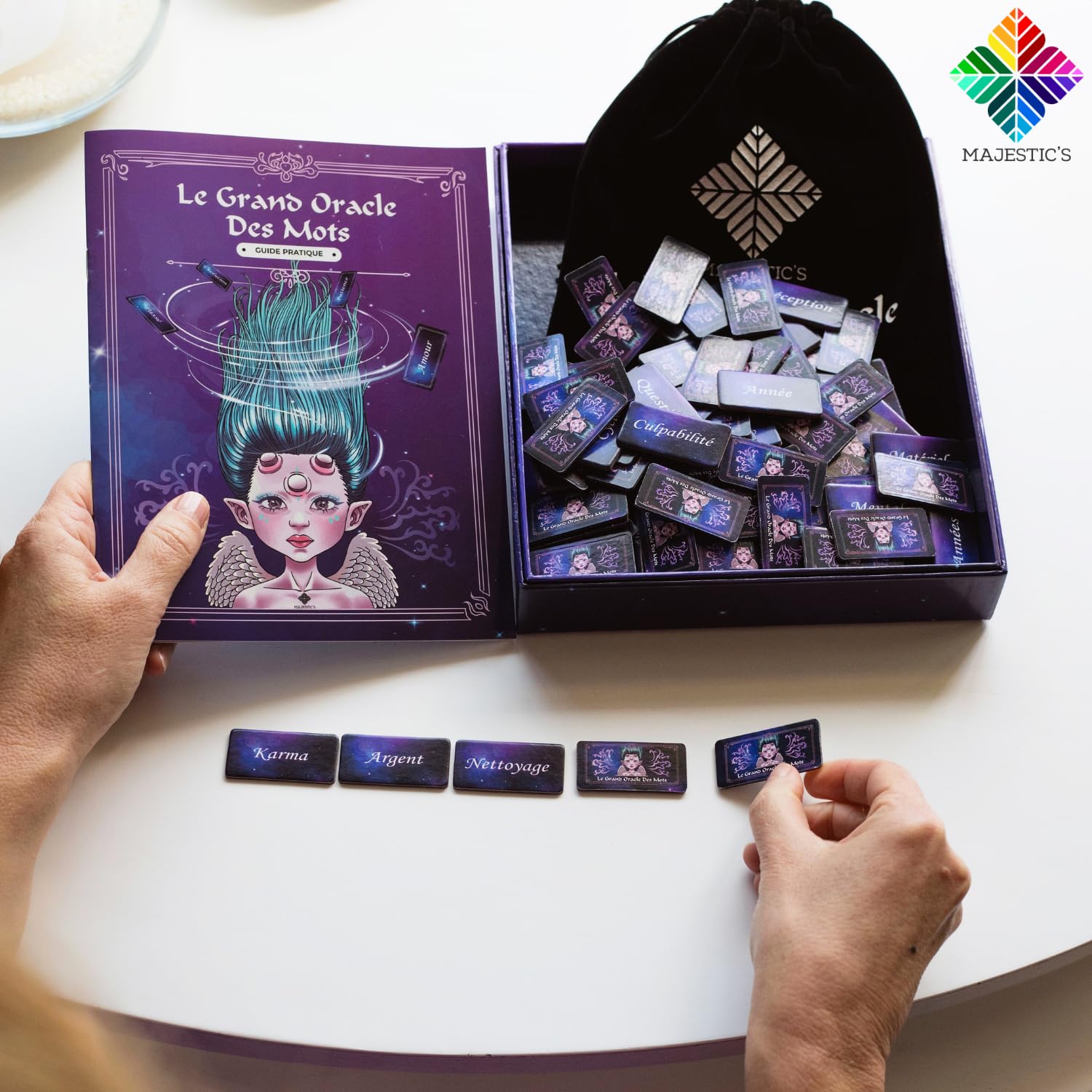 Le Grand Oracle des Mots – Oracle Divinatoire de 150 Mots (Français) – Cartomancie – Outil Ludique, Précis, Facile, Pour tous les âges et Débutants