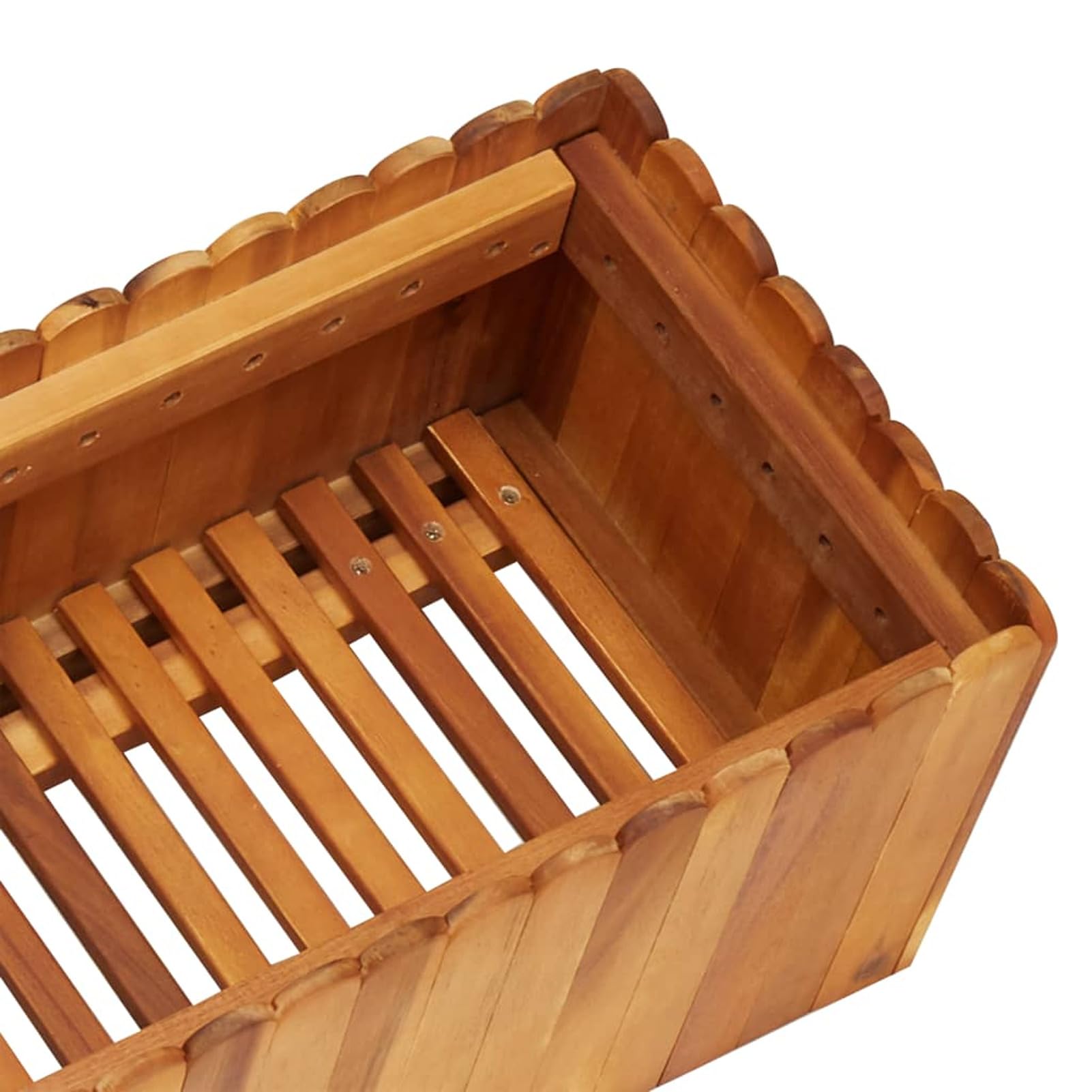 Arriate, Mesa De Cultivo, Huerto Domestico, Cultivo De Plantas Aromaticas, Arriate De Jardín, de Madera Maciza de Acacia 150x30x25 cm